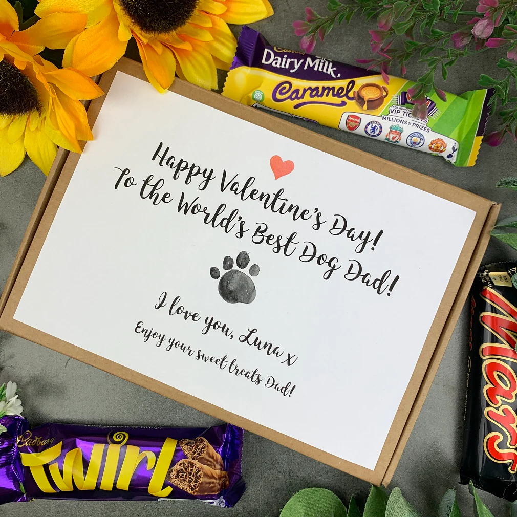 Personalised Dog Dad Valentine's Day Chocolate Box - Image 6