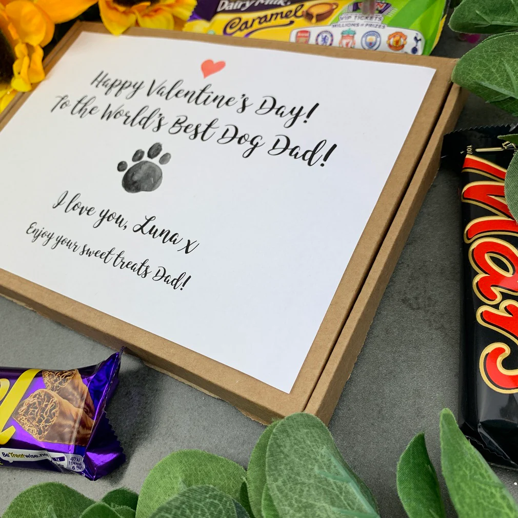 Personalised Dog Dad Valentine's Day Chocolate Box - Image 7