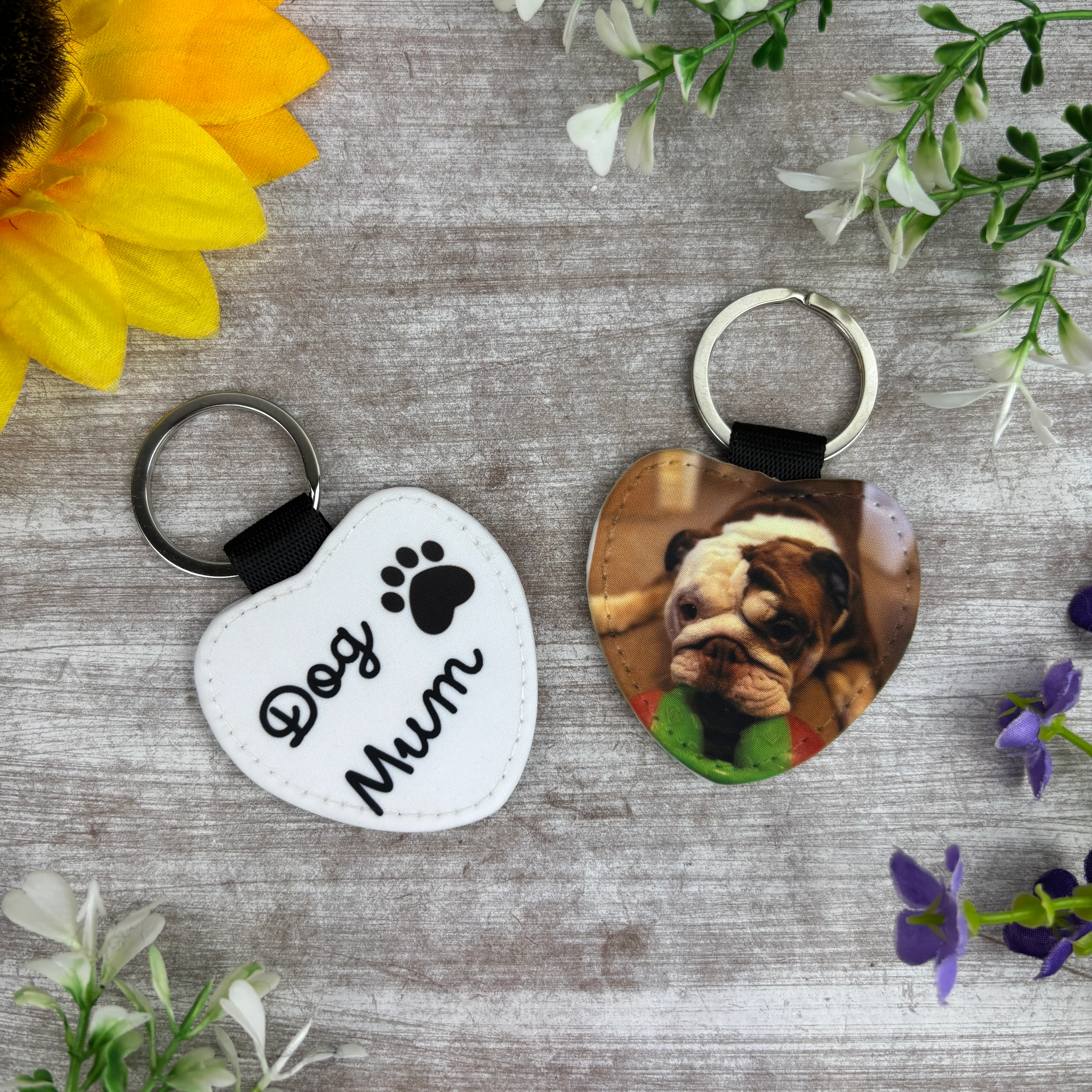 Personalised Dog Dad Photo Keyring - Image 2