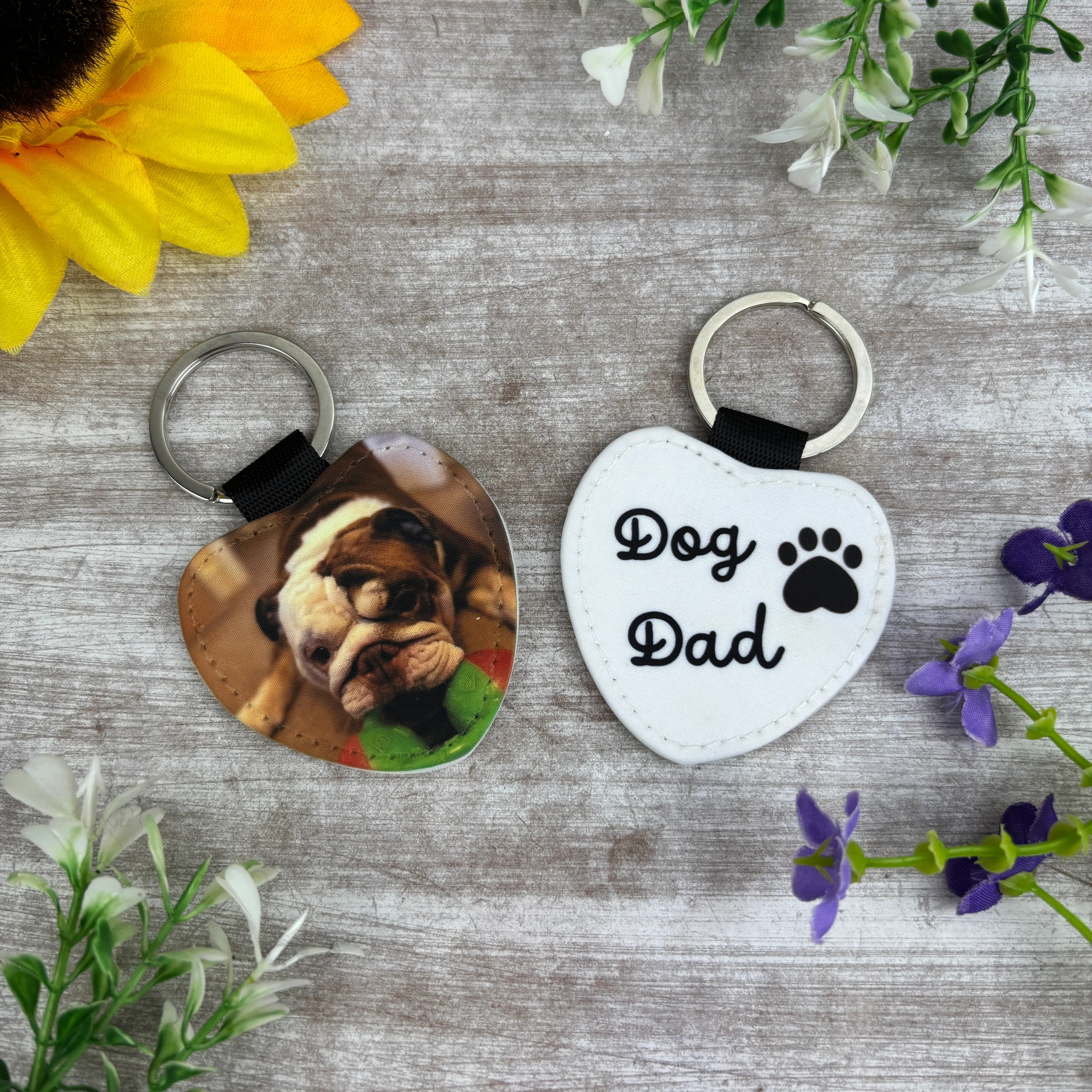 Personalised Dog Dad Photo Keyring - Image 5