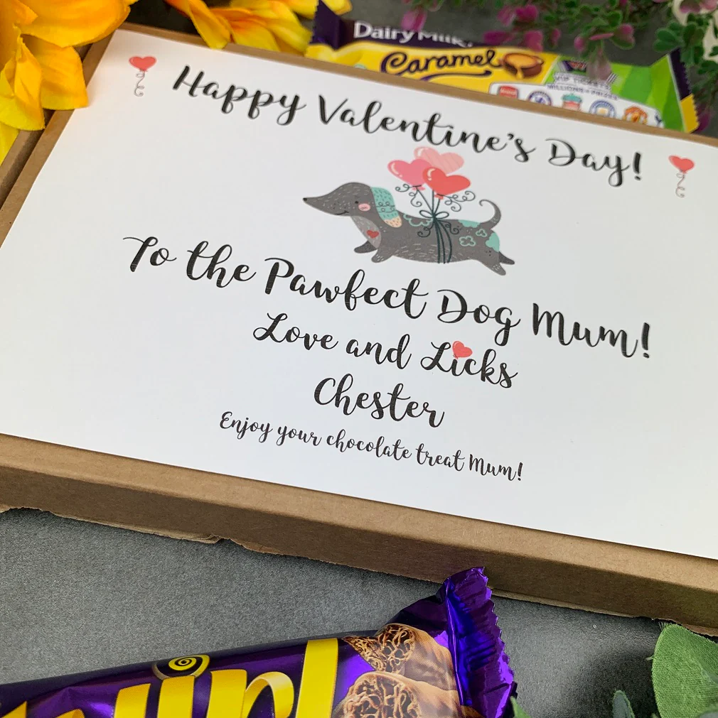 Personalised Dog Mum Valentine's Day Chocolate Box - Image 2