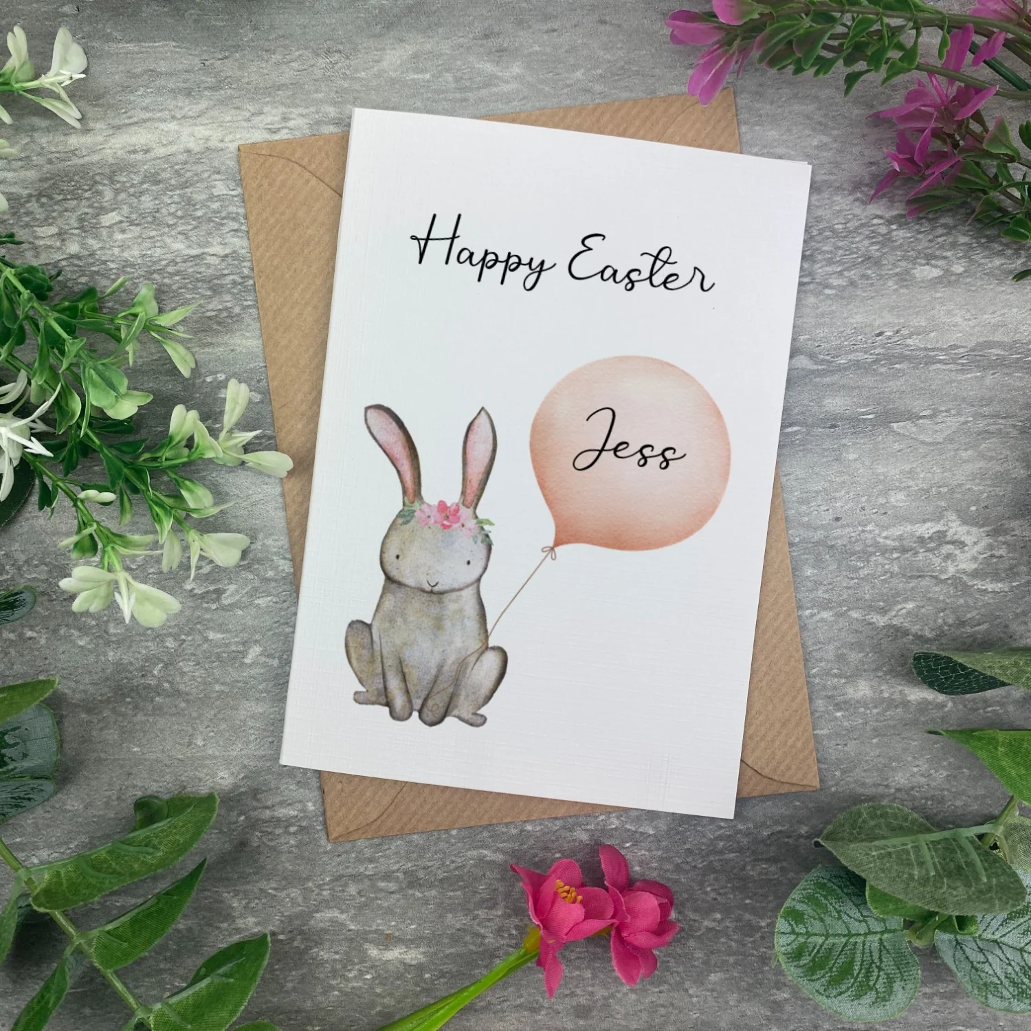 Personalised Easter Balloon Card
