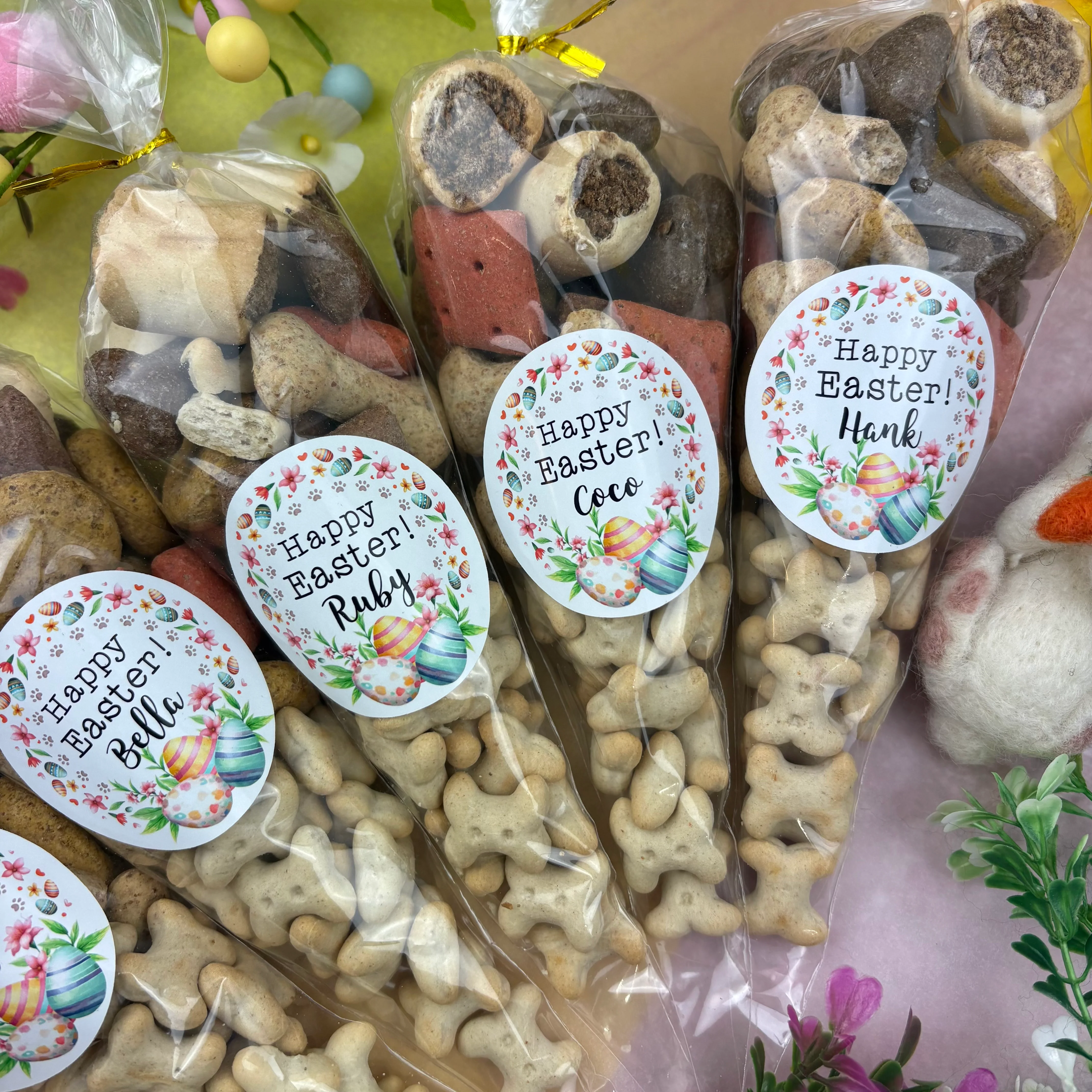 Personalised Easter Dog Treat Cone - Image 5
