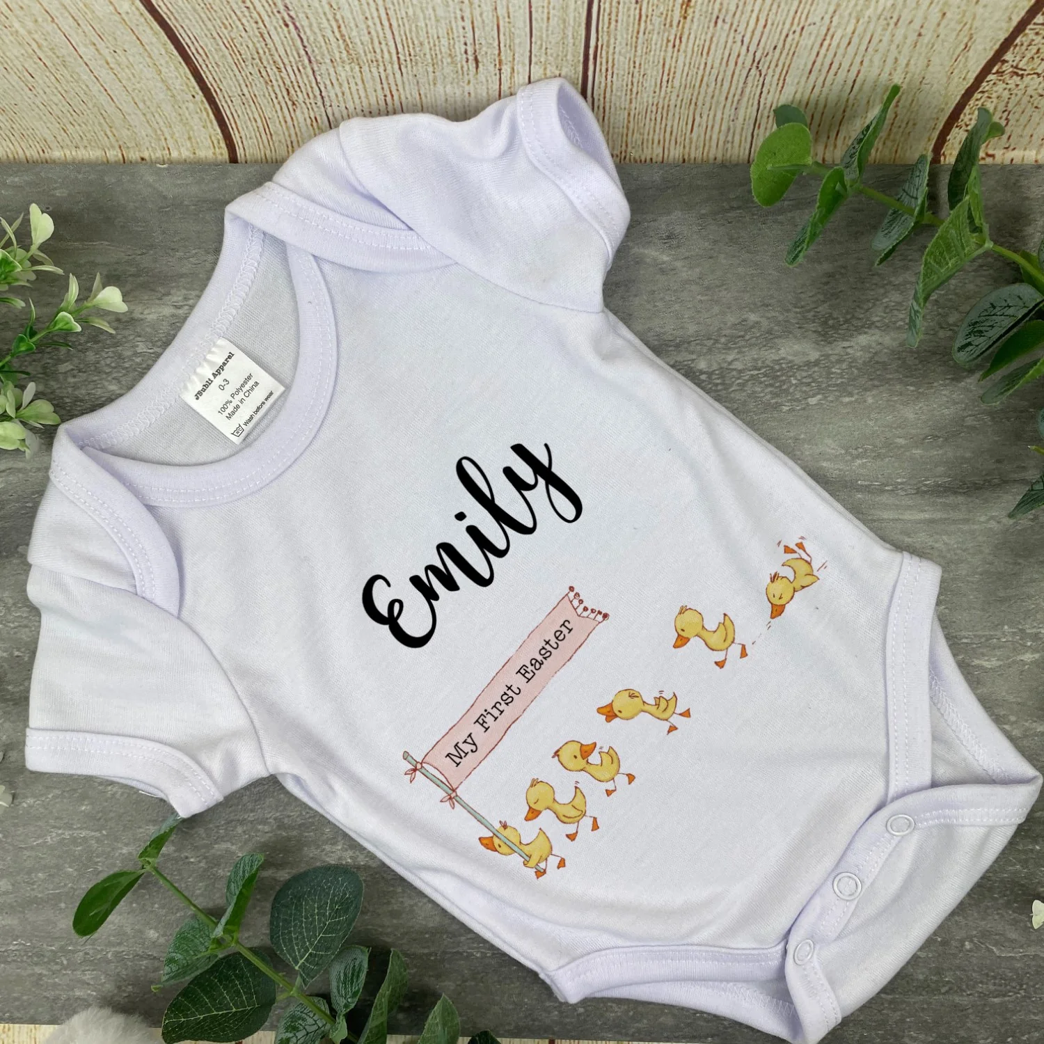 Personalised Easter Duckling Bib and Vest - Image 5