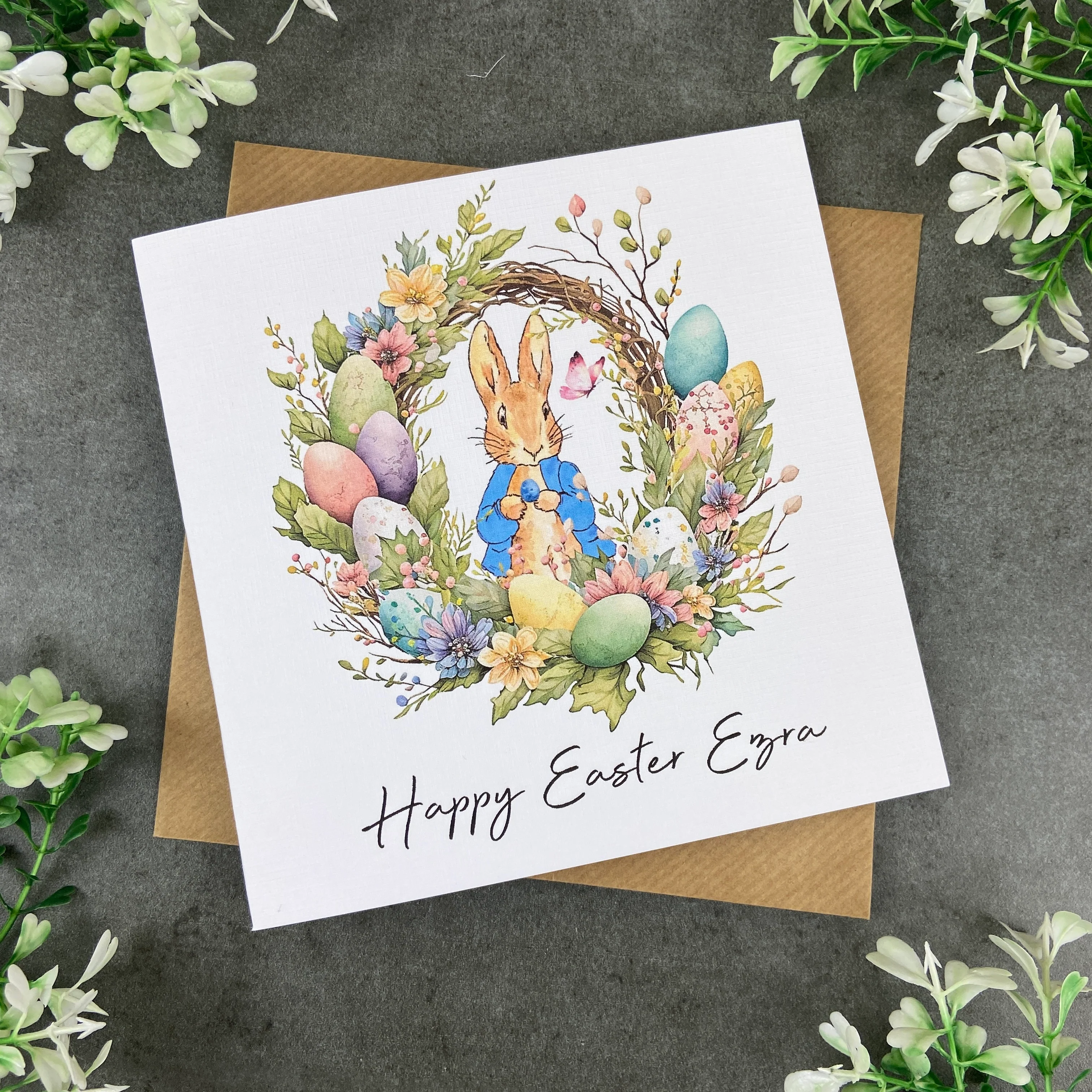 Personalised Easter Rabbit Card