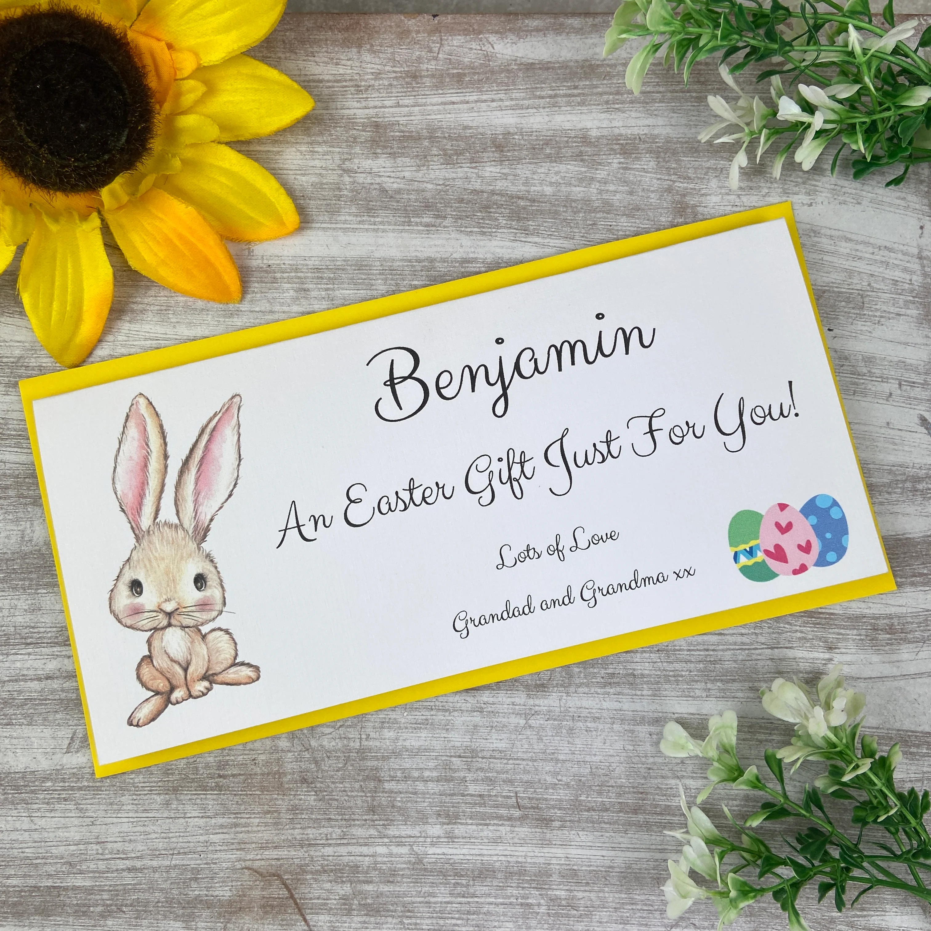 Personalised Easter Rabbit Money Wallet - Image 10