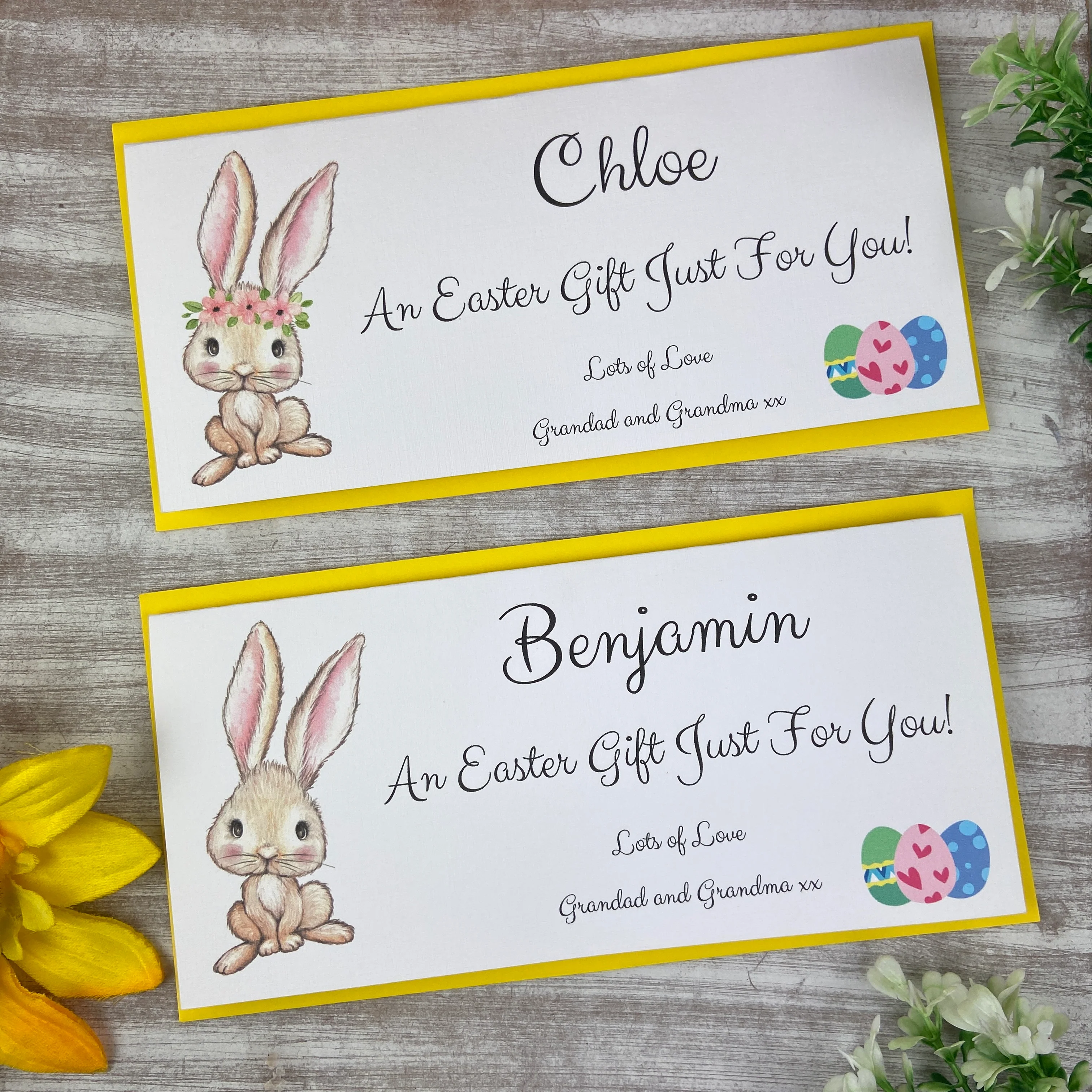 Personalised Easter Rabbit Money Wallet - Image 5
