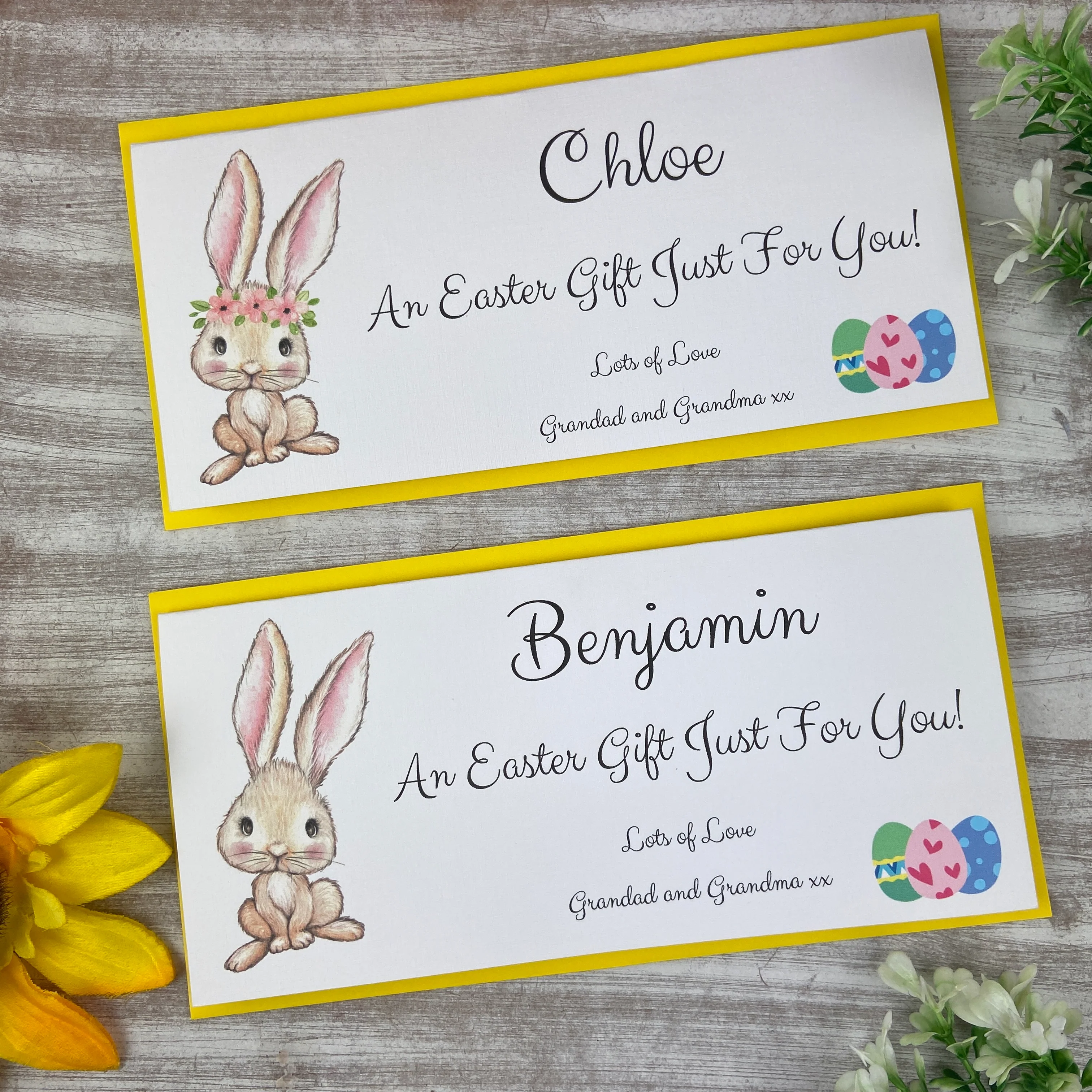 Personalised Easter Rabbit Money Wallet - Image 6