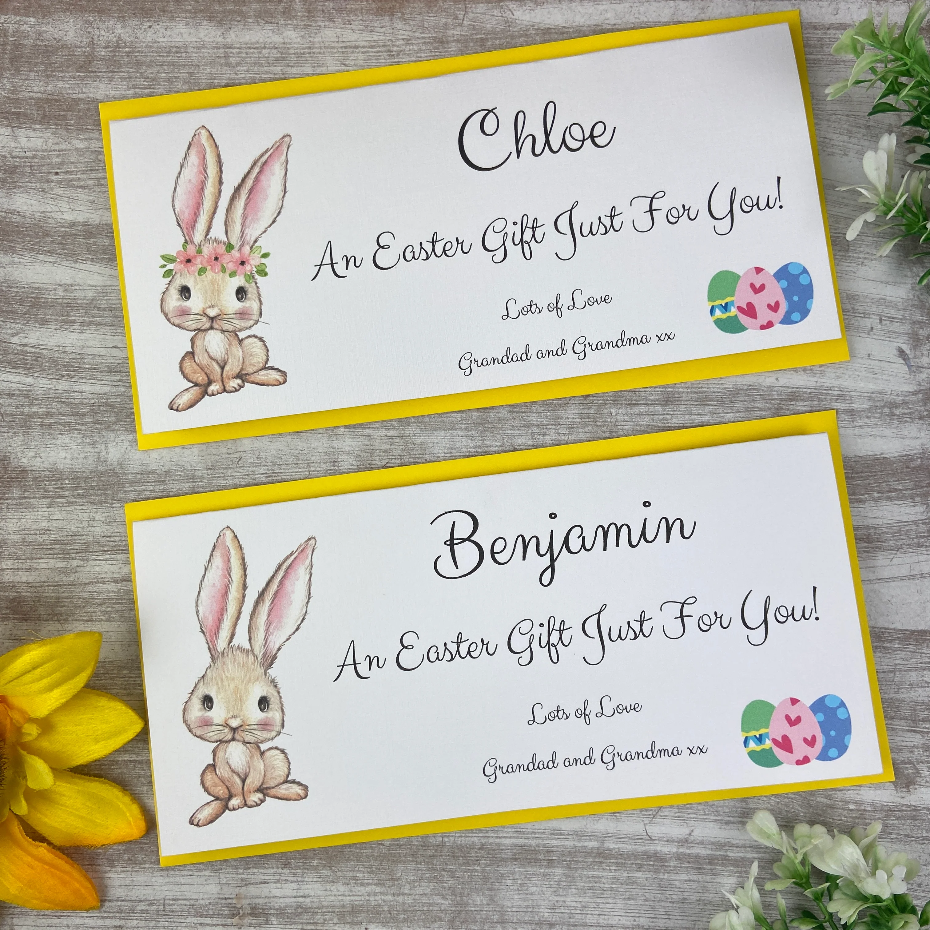 Personalised Easter Rabbit Money Wallet - Image 7