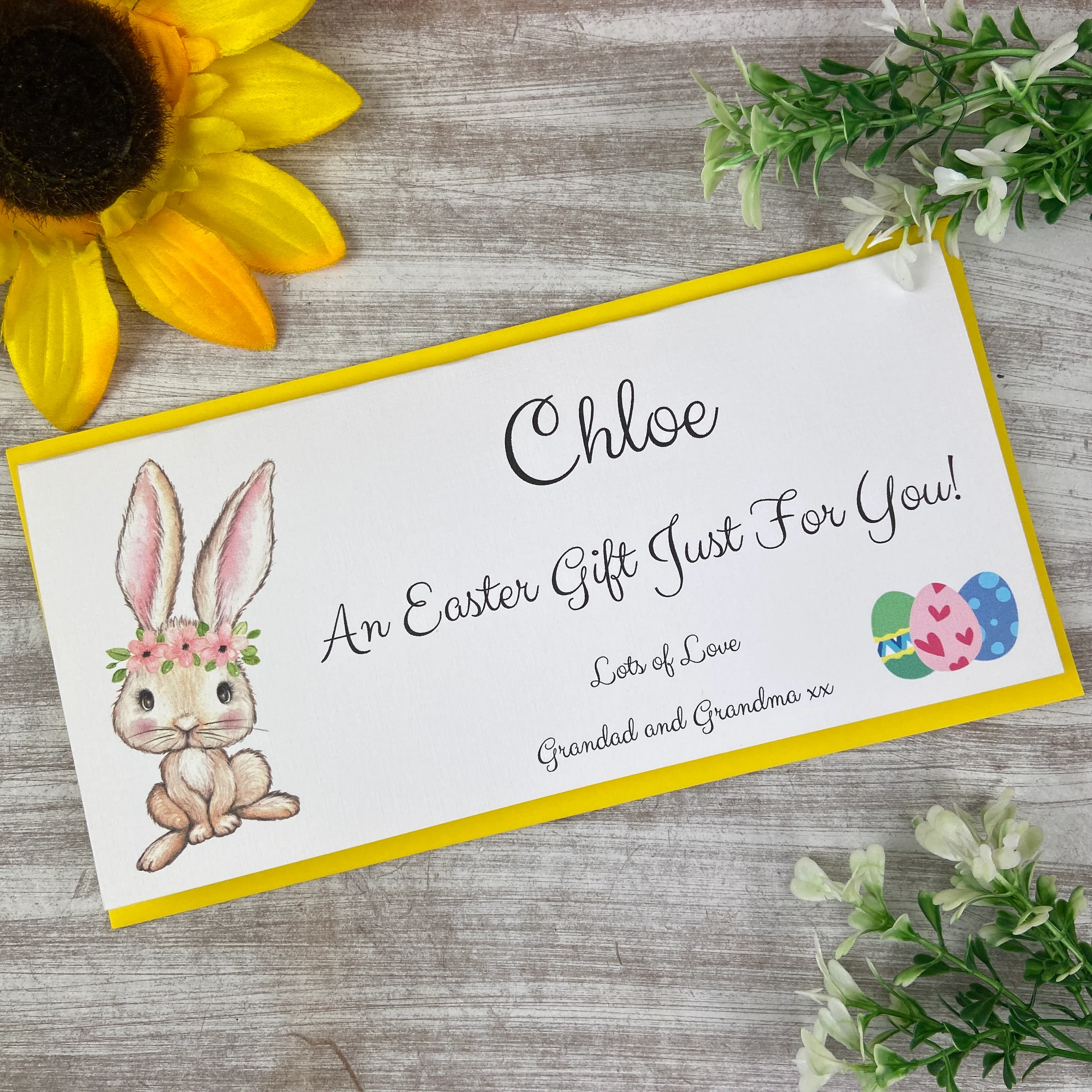 Personalised Easter Rabbit Money Wallet - Image 8