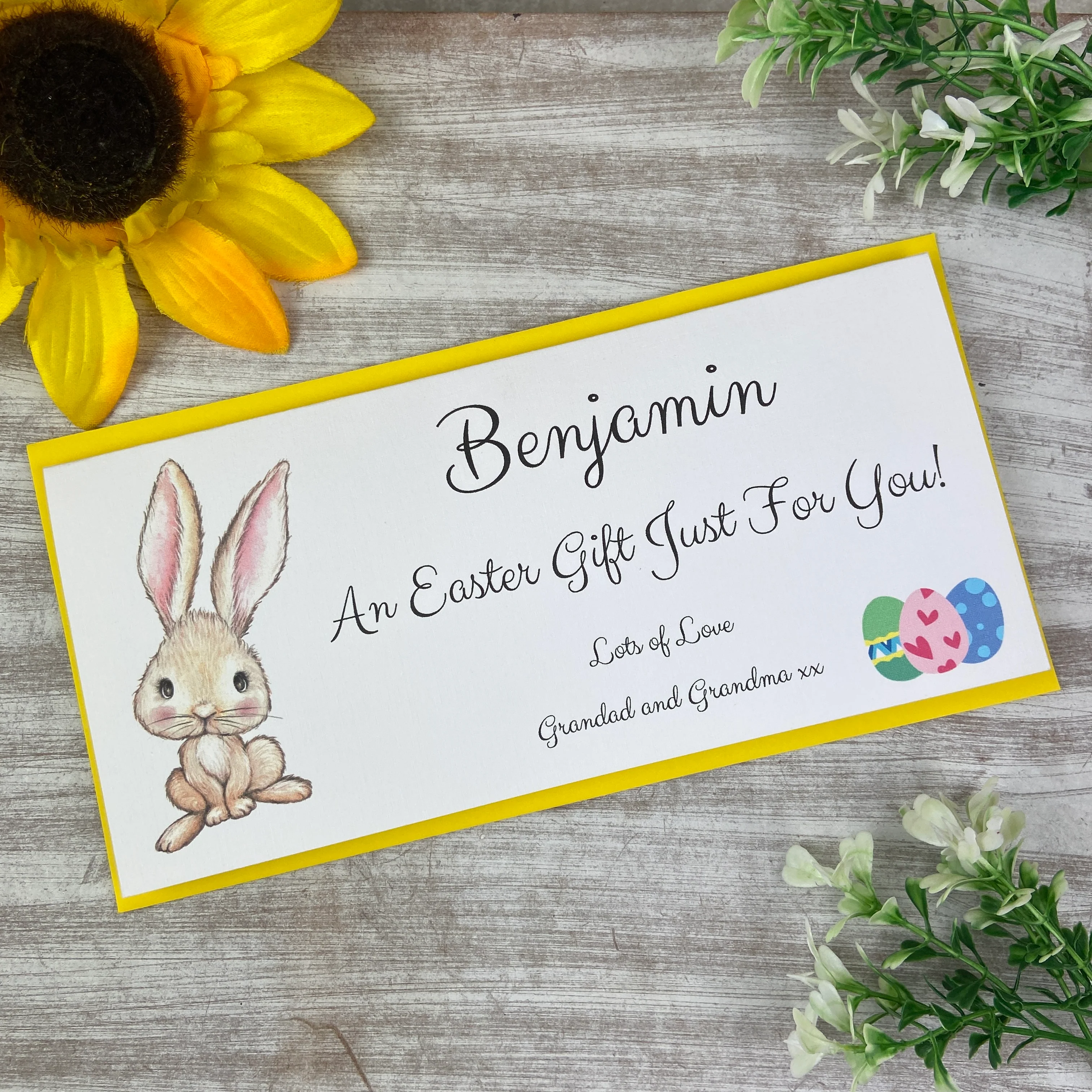 Personalised Easter Rabbit Money Wallet - Image 9