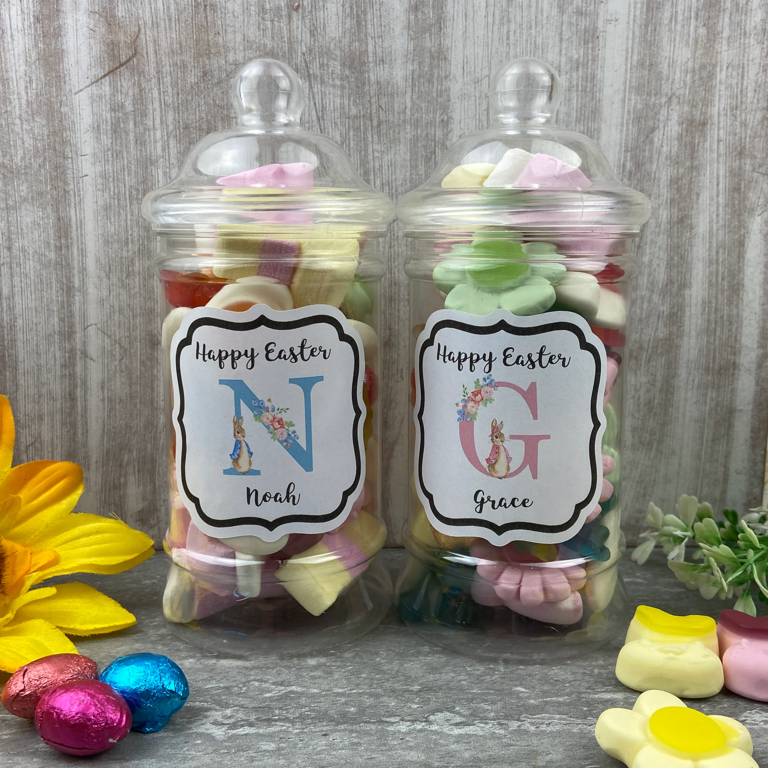 Personalised Easter Rabbit Sweet Jar - Image 10