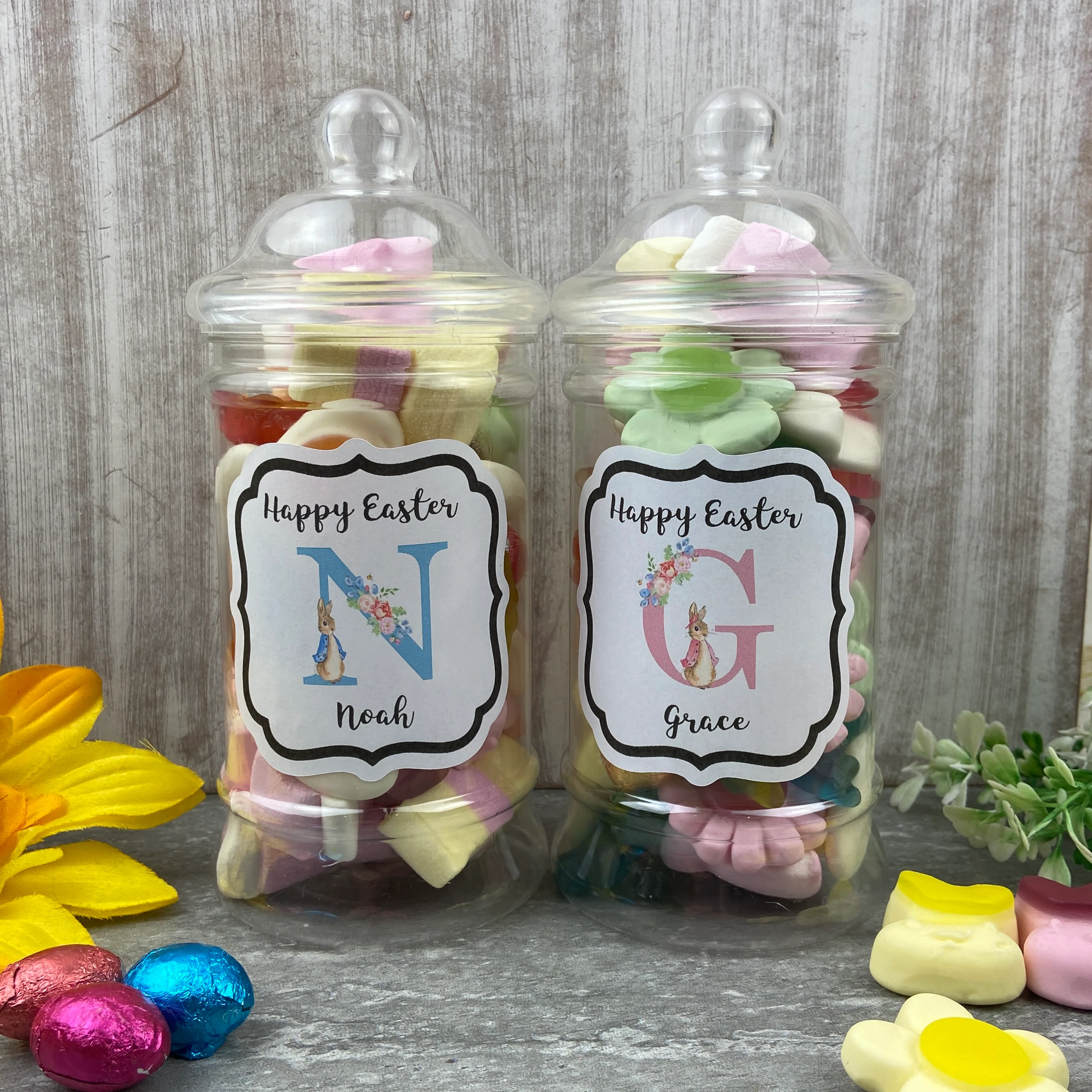 Personalised Easter Rabbit Sweet Jar - Image 11