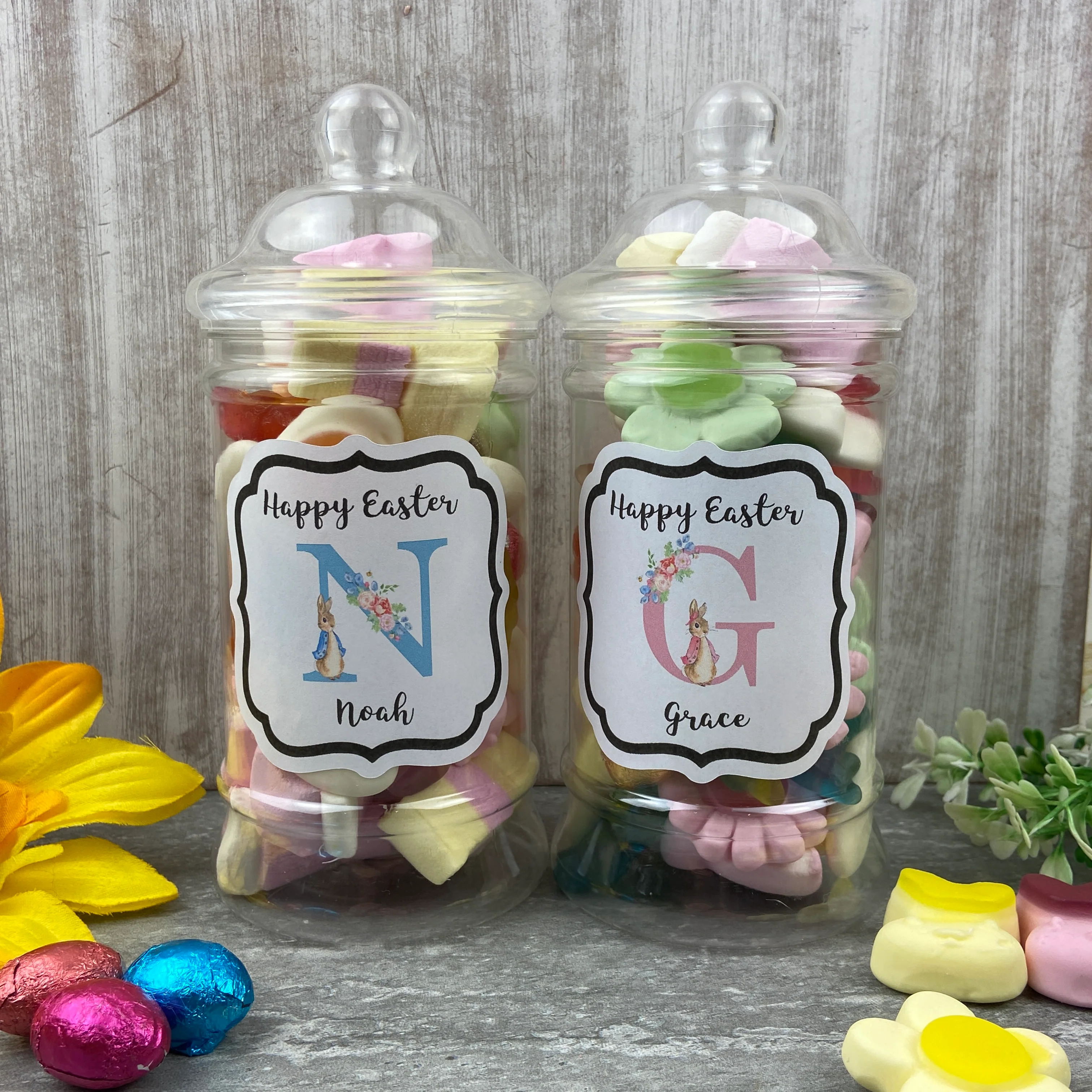 Personalised Easter Rabbit Sweet Jar - Image 12
