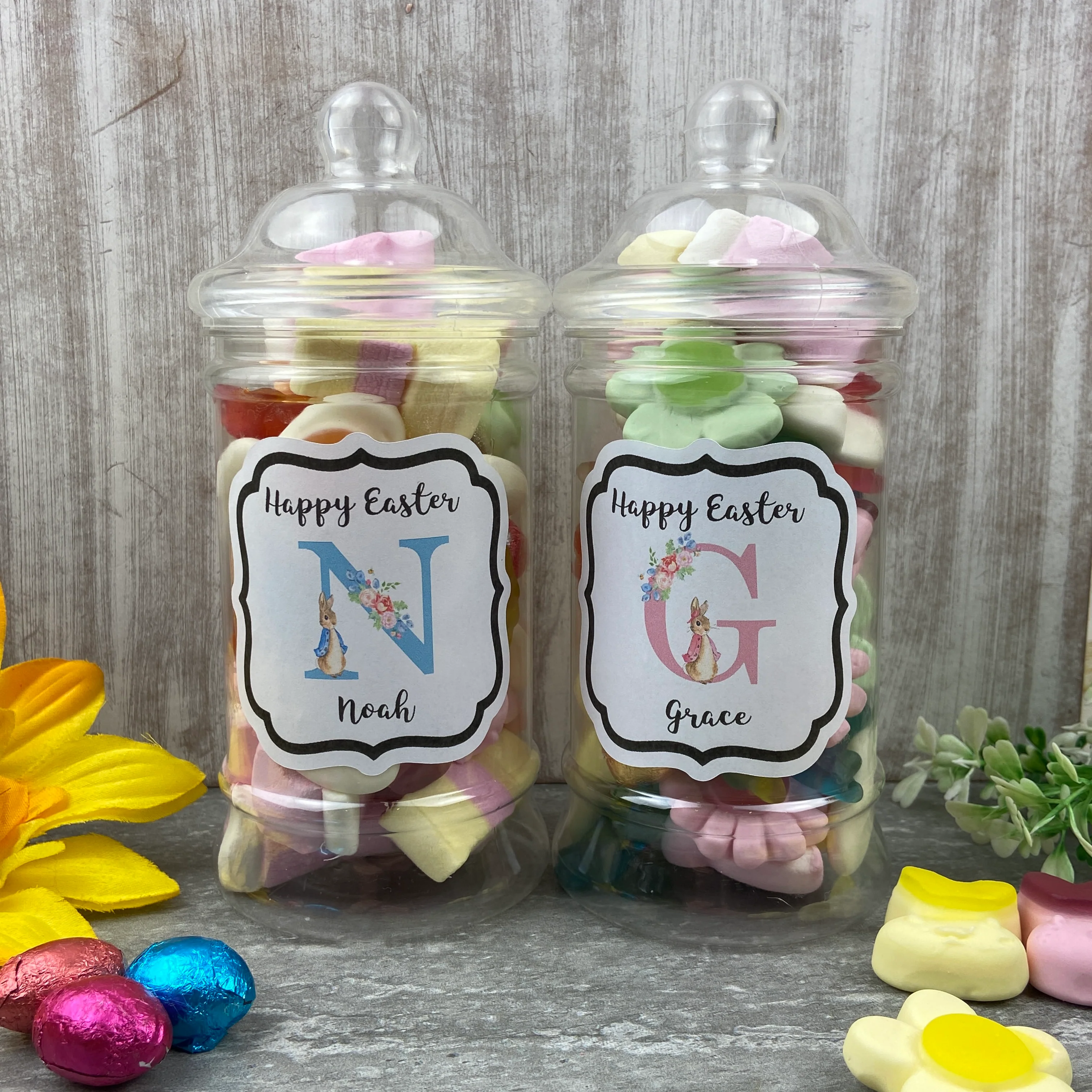 Personalised Easter Rabbit Sweet Jar - Image 13