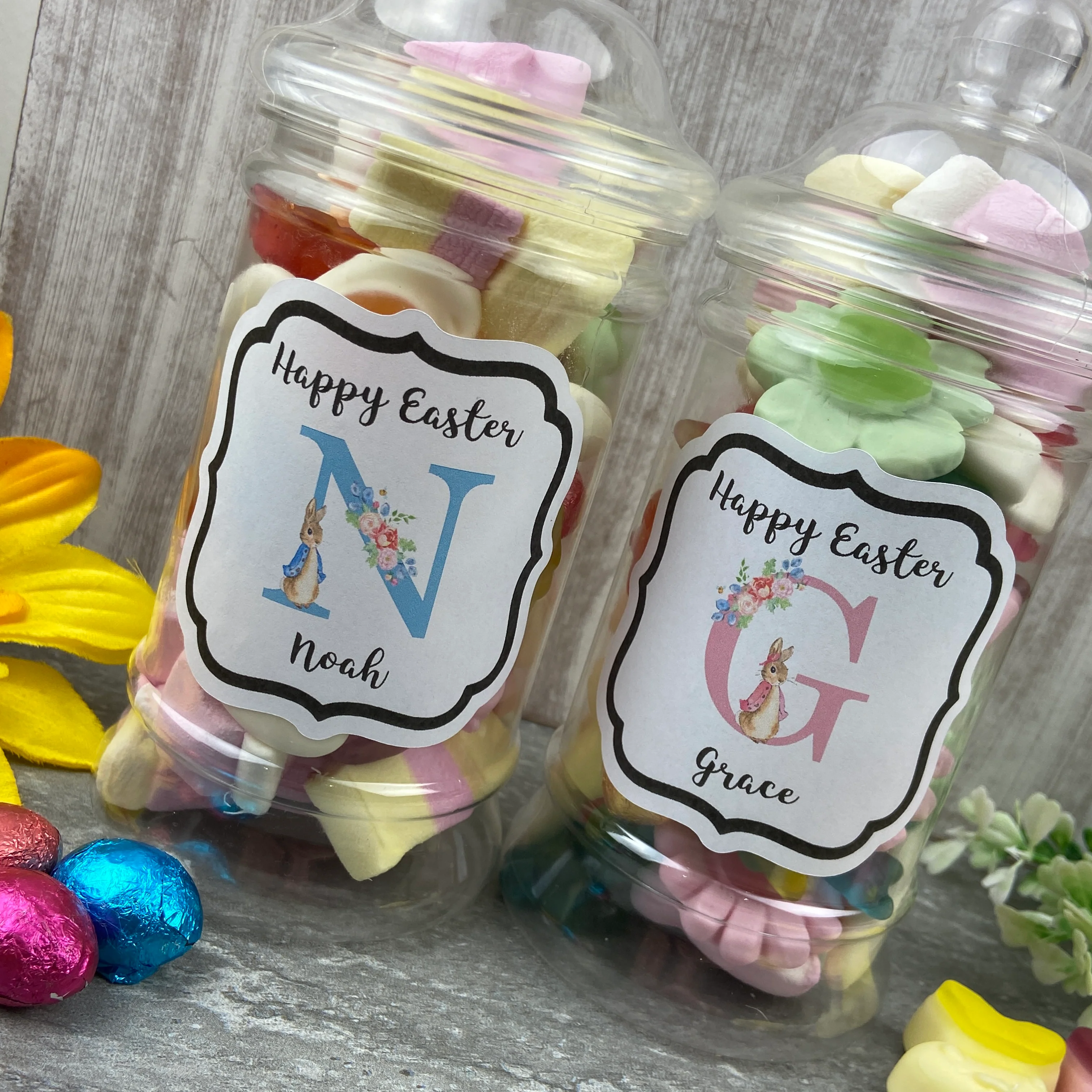 Personalised Easter Rabbit Sweet Jar - Image 17