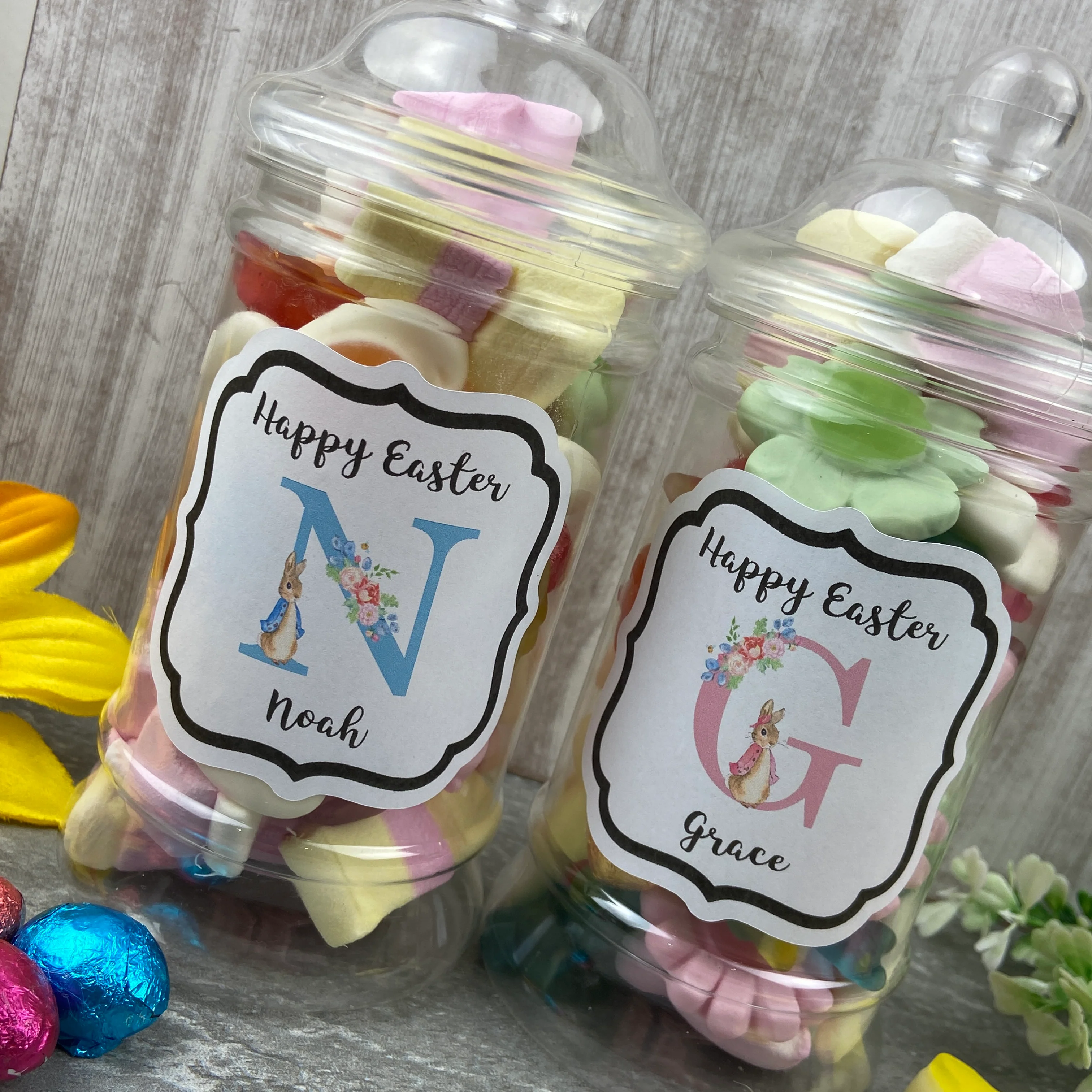 Personalised Easter Rabbit Sweet Jar - Image 19