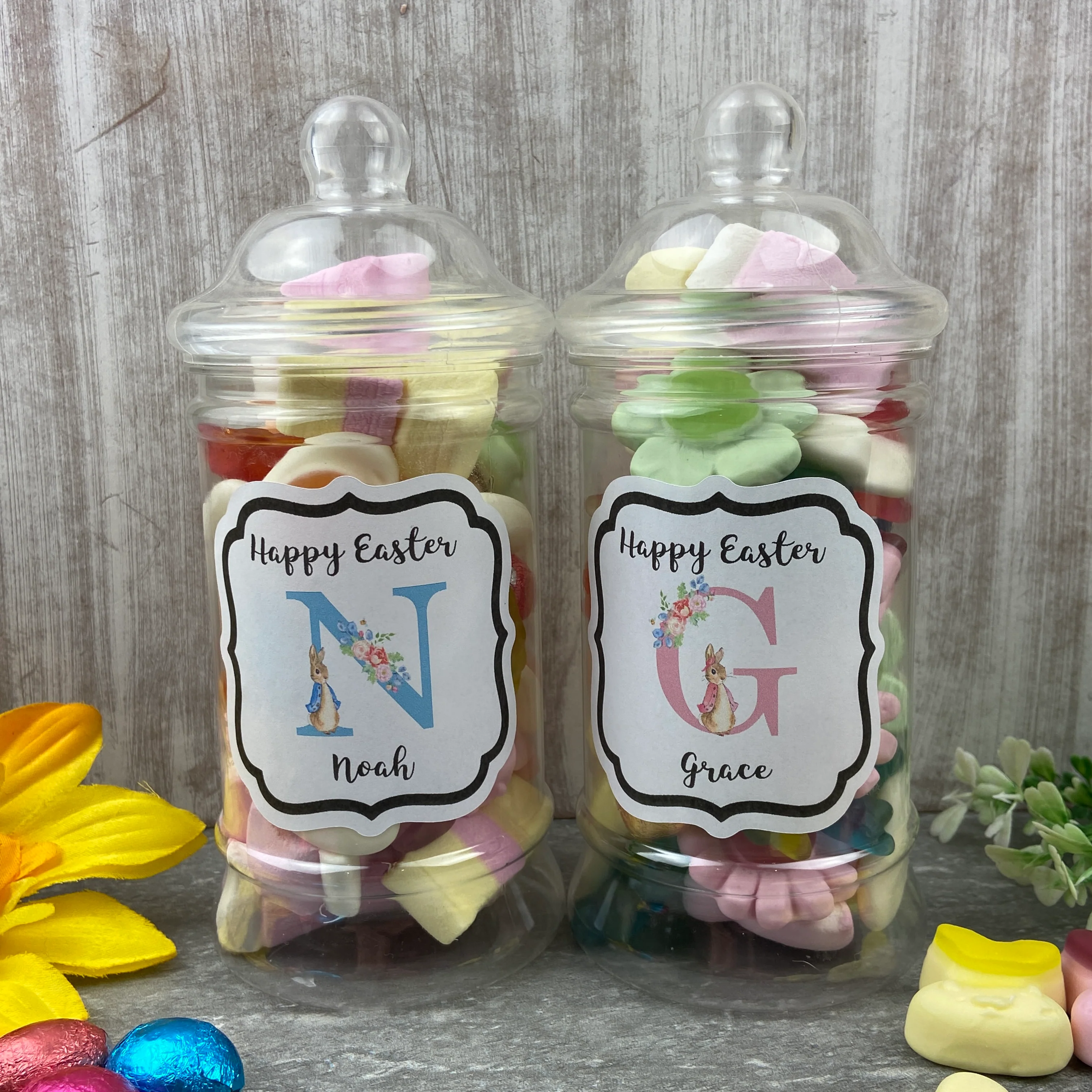 Personalised Easter Rabbit Sweet Jar - Image 4