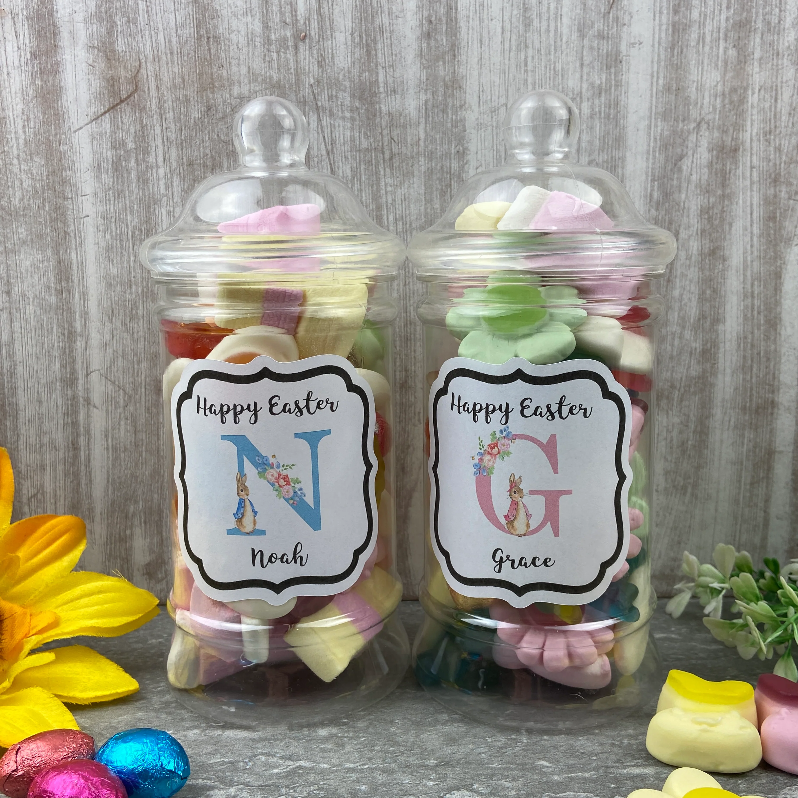 Personalised Easter Rabbit Sweet Jar - Image 7