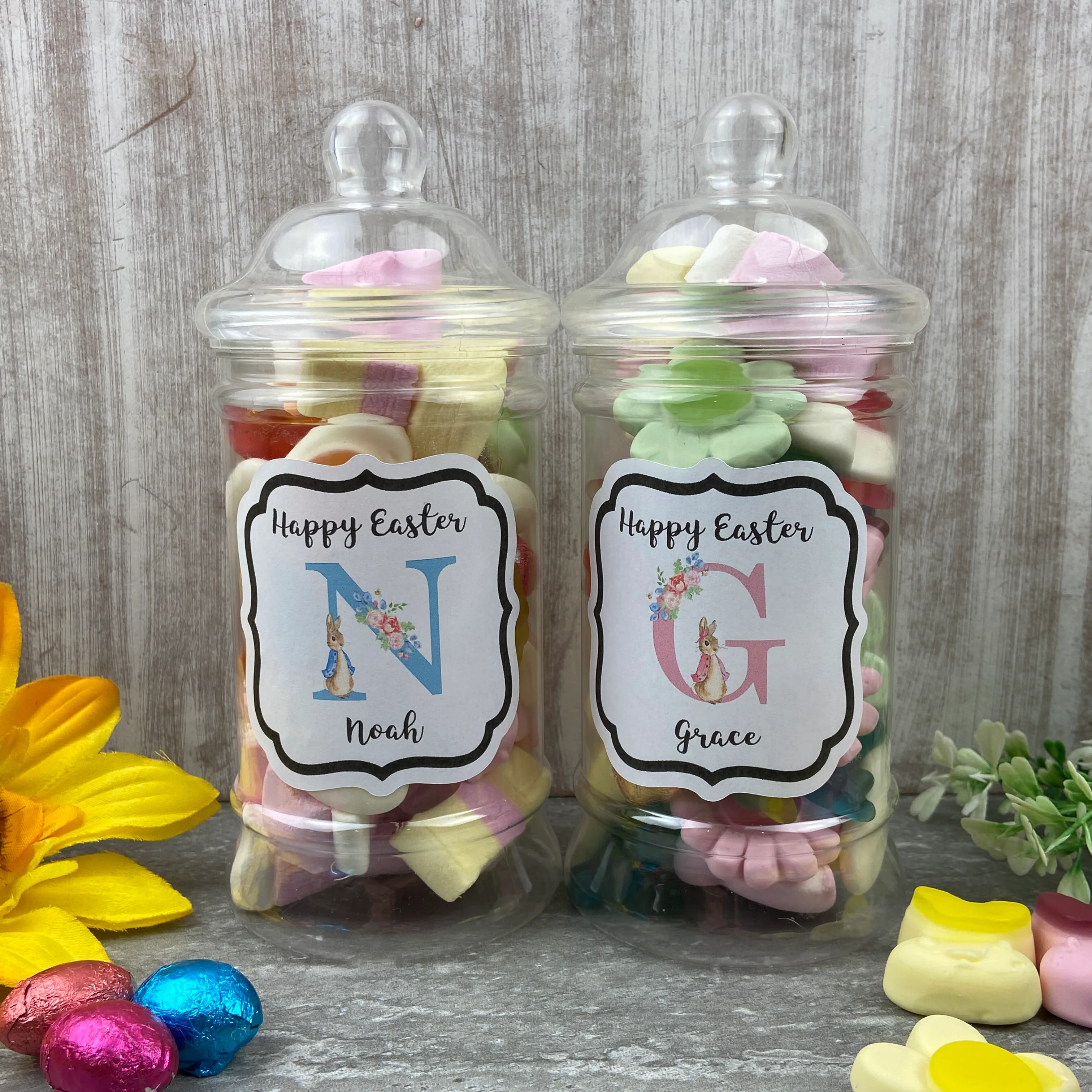 Personalised Easter Rabbit Sweet Jar - Image 8