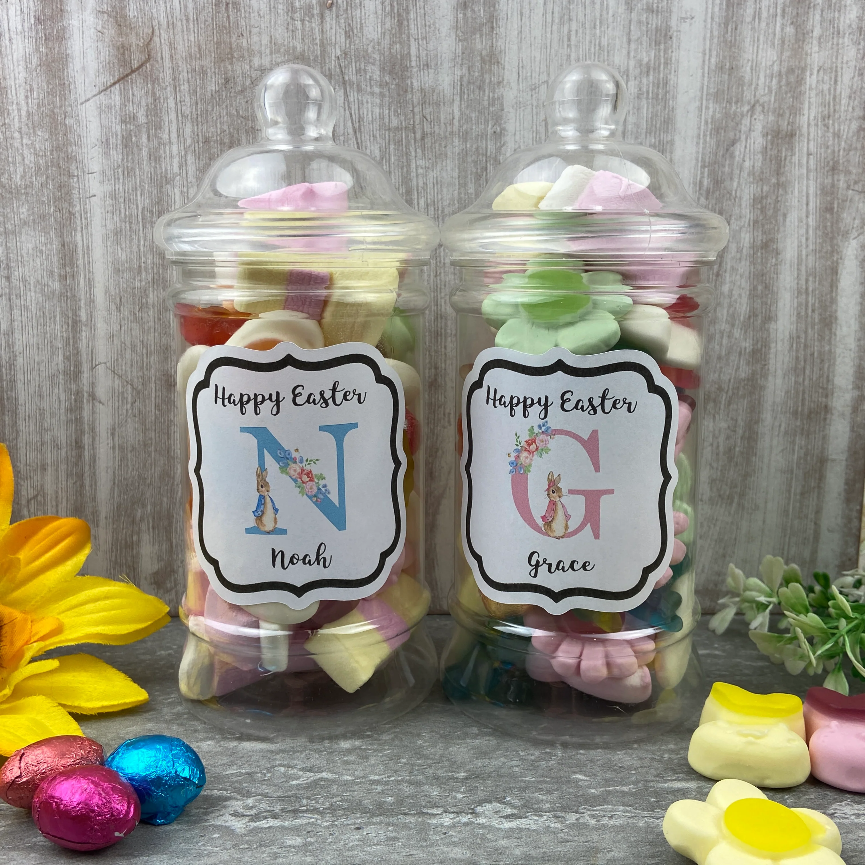 Personalised Easter Rabbit Sweet Jar - Image 9