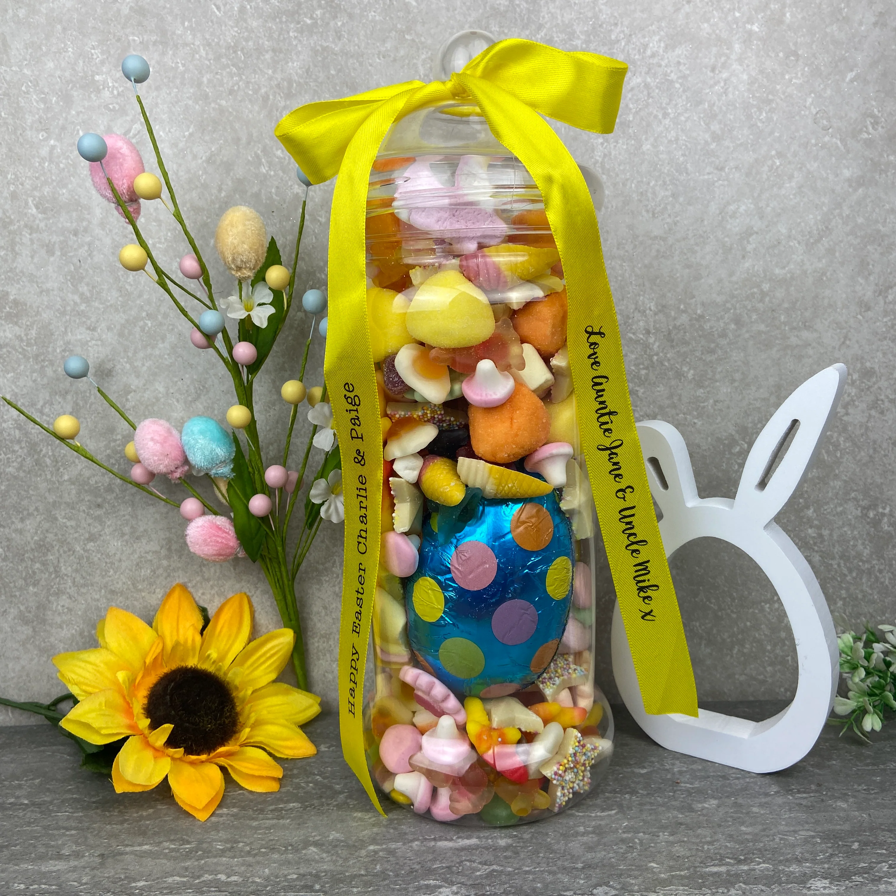 Giant Personalised Easter Sweet Jar - Easter Egg - Image 6