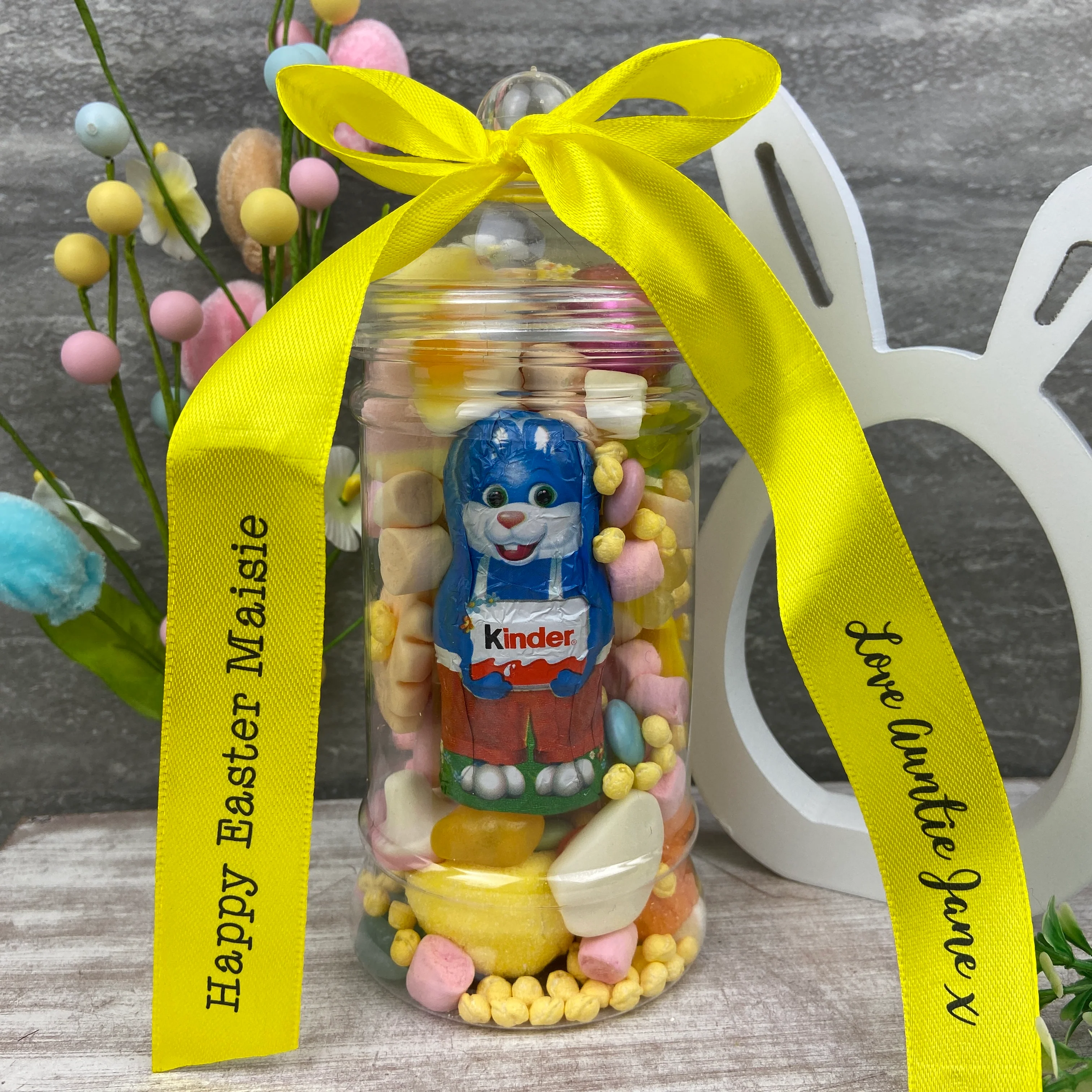 Personalised Easter Sweet Jar - Kinder - Image 2