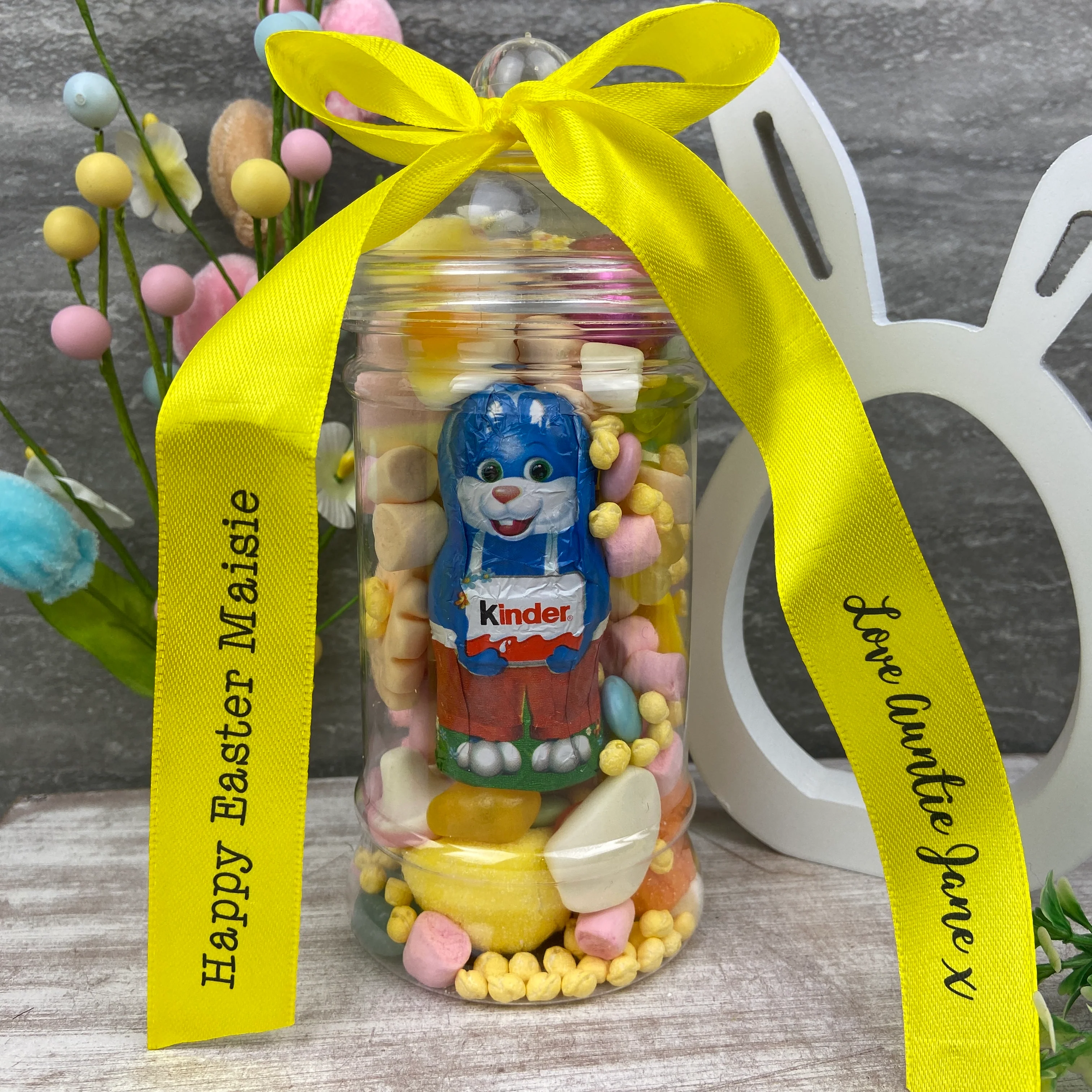 Personalised Easter Sweet Jar - Kinder - Image 3