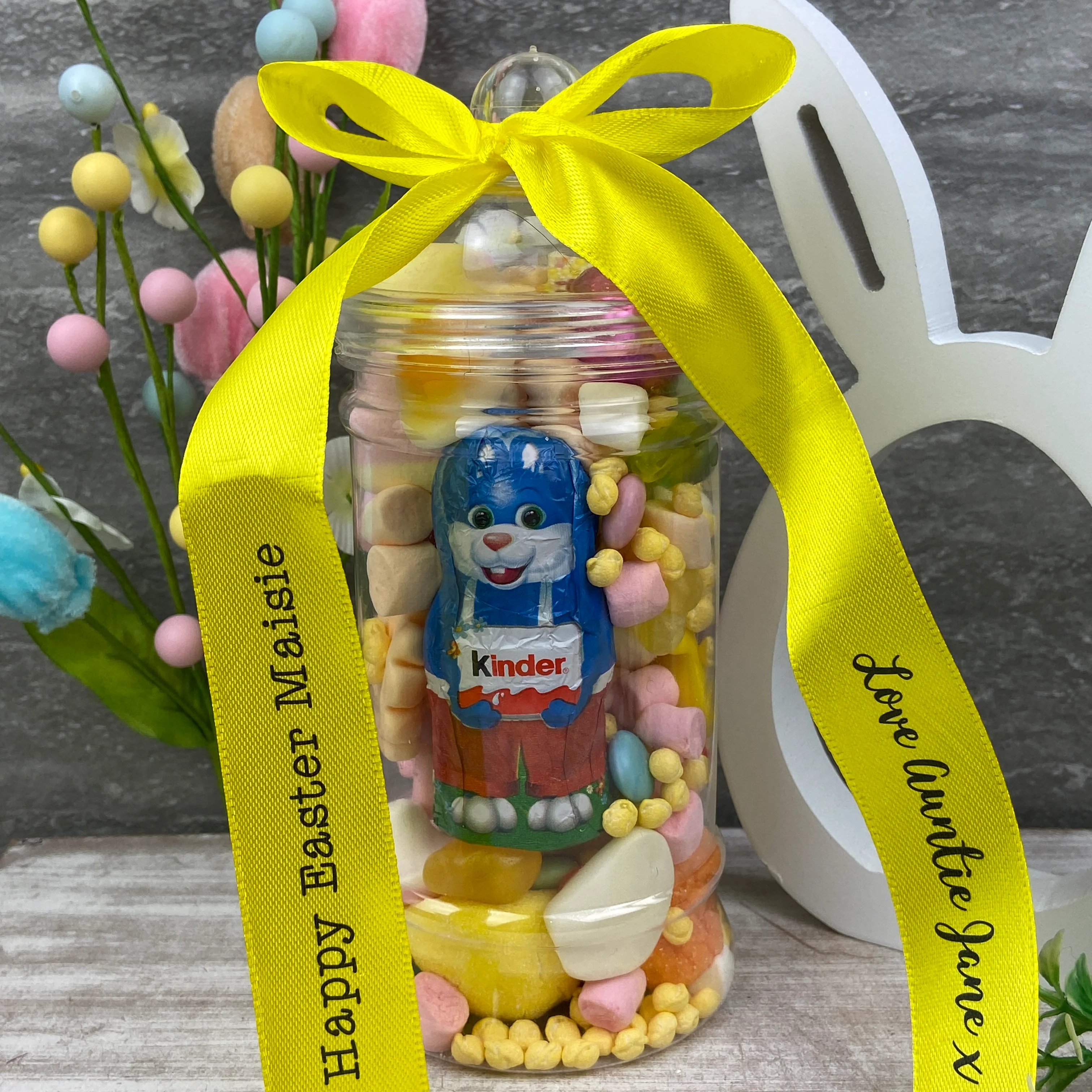 Personalised Easter Sweet Jar - Kinder - Image 5