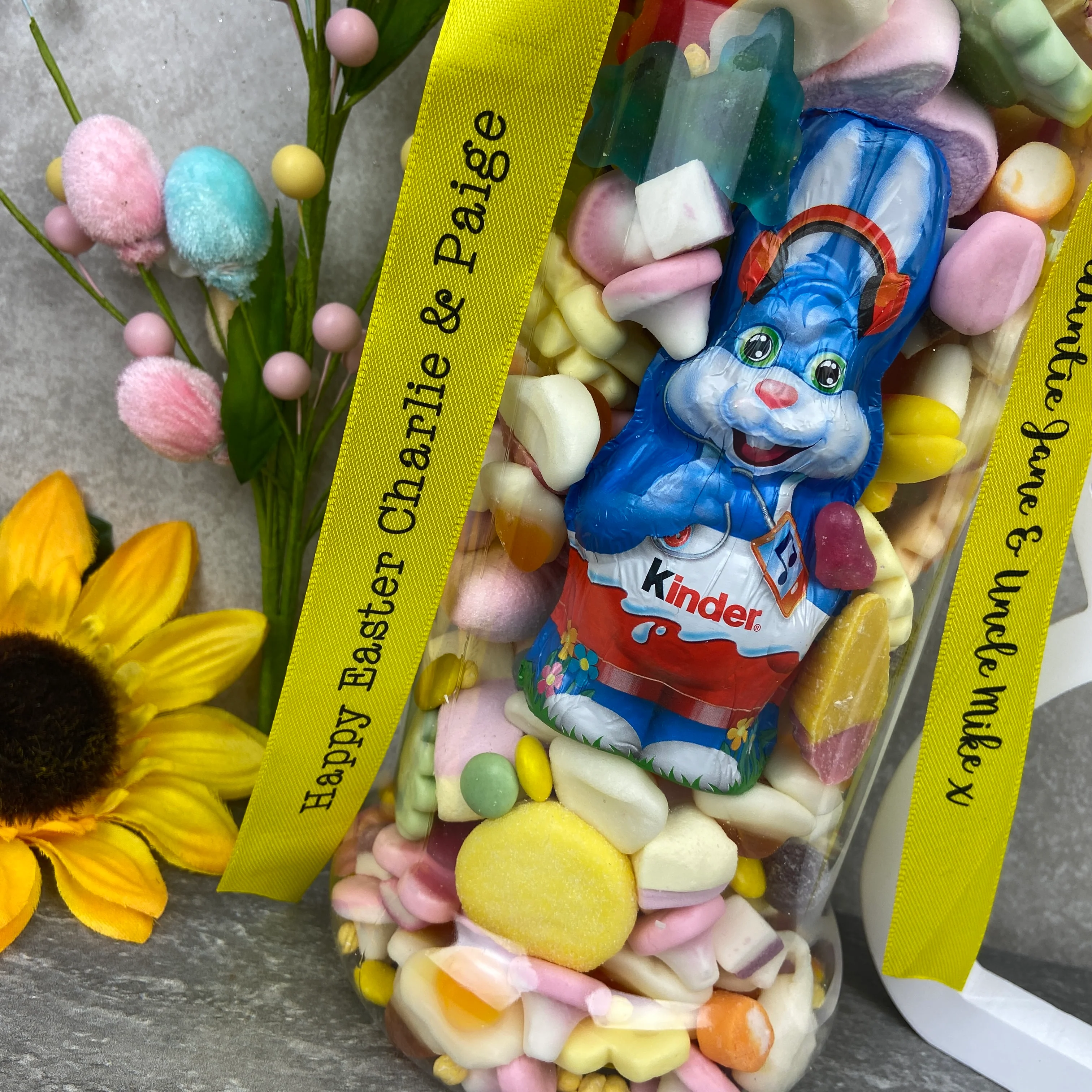 Giant Personalised Easter Sweet Jar - Kinder - Image 10