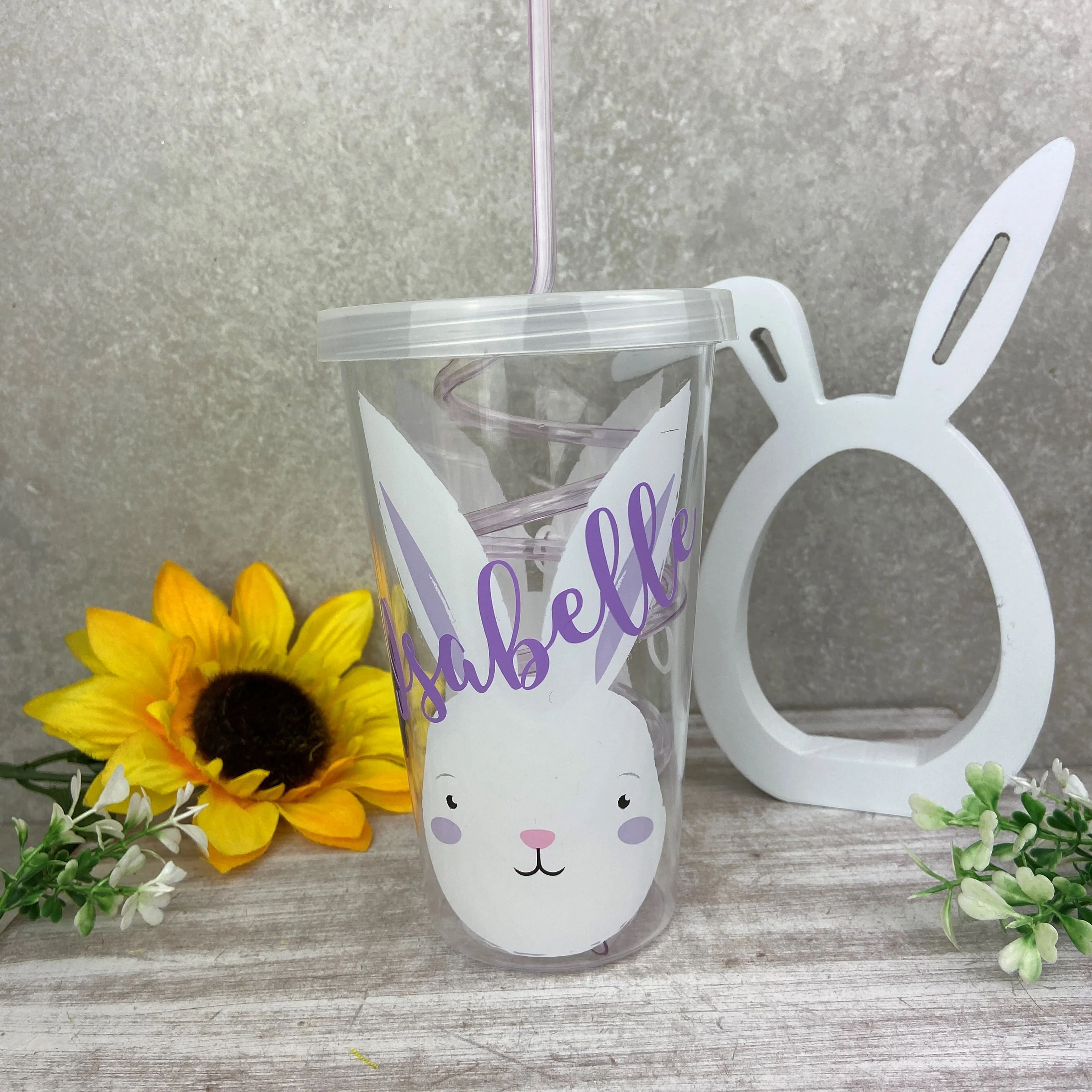 Personalised Easter Tumbler with Swirly Straw - Image 3