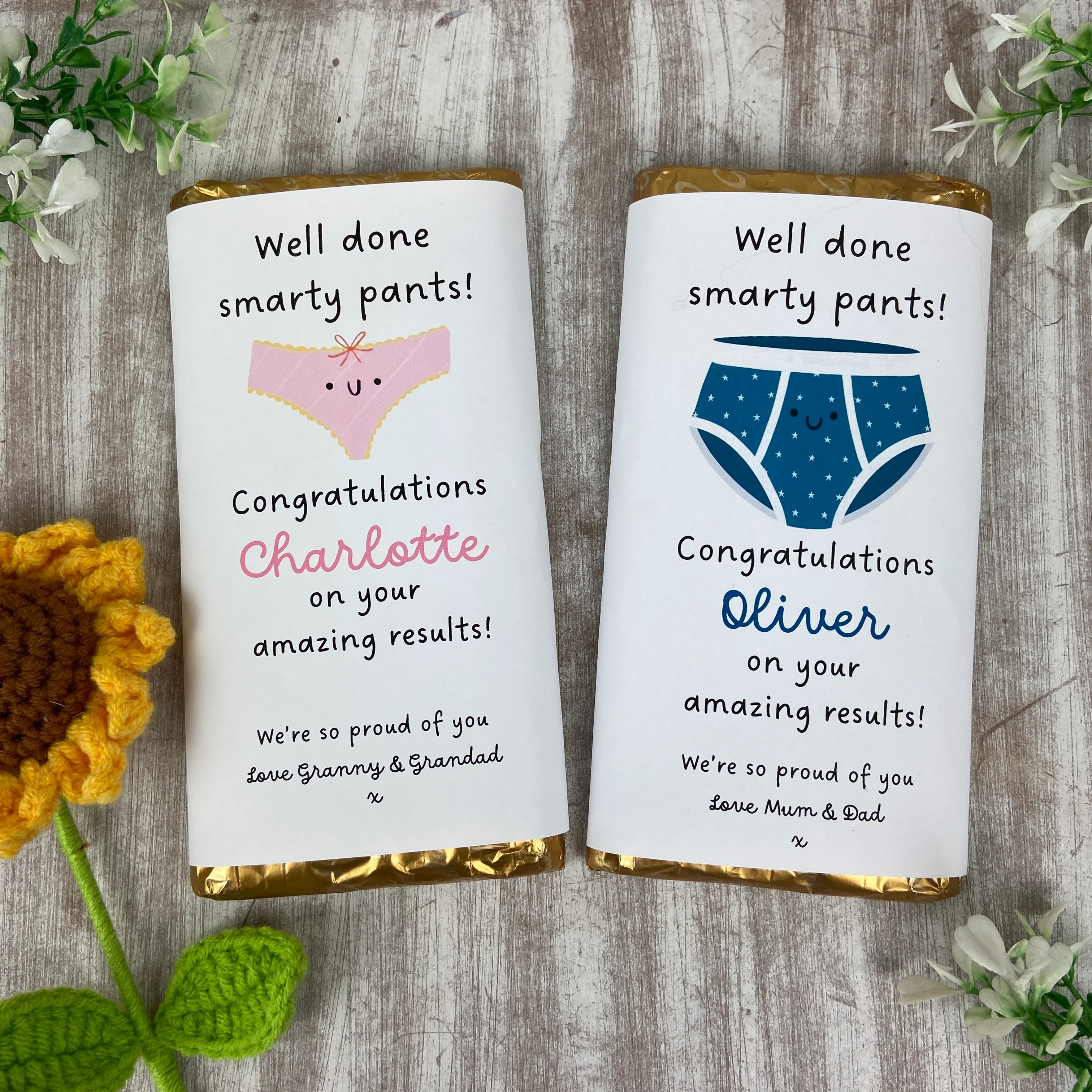 Personalised Exam Chocolate Bar