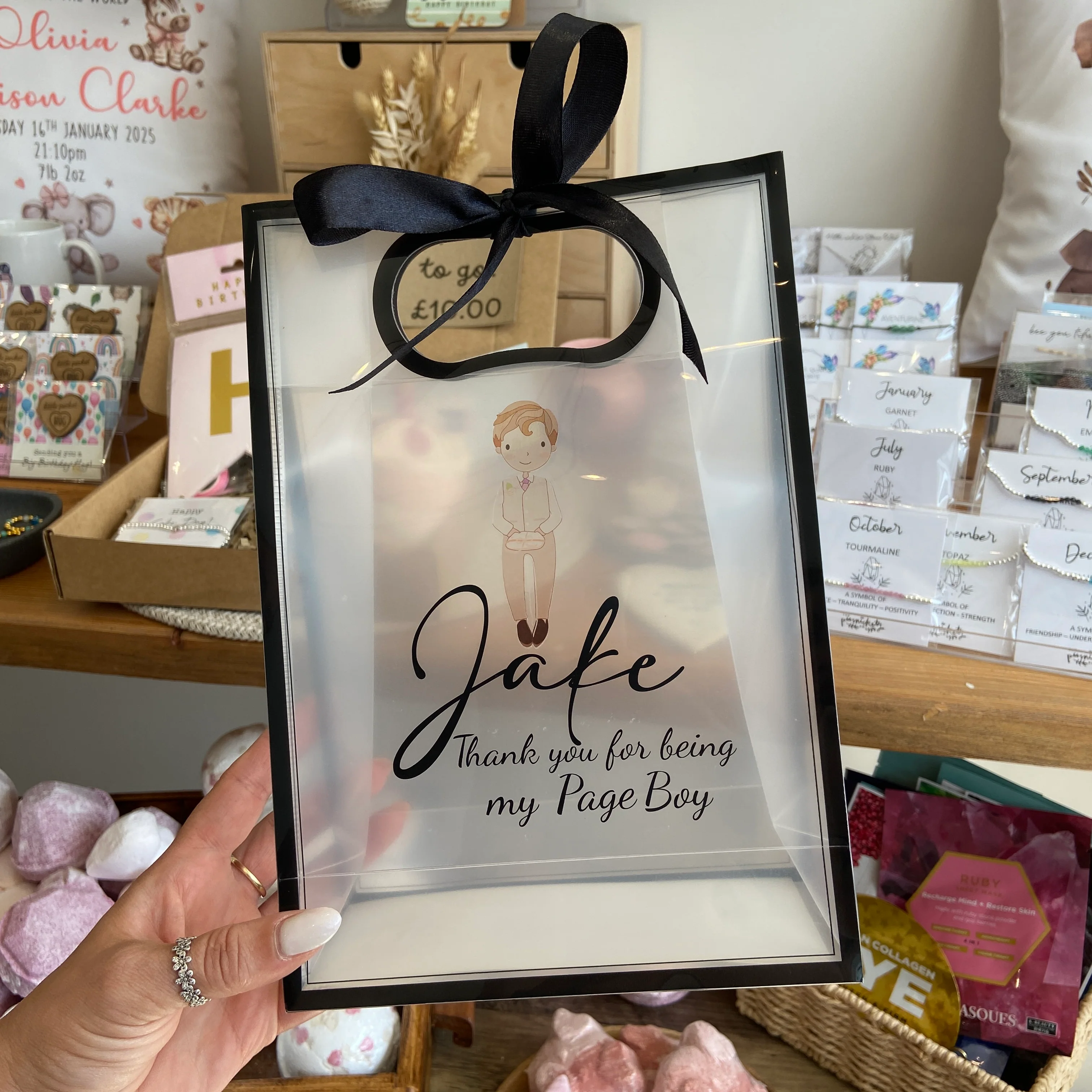Personalised Page Boy Gift Bag - Image 6