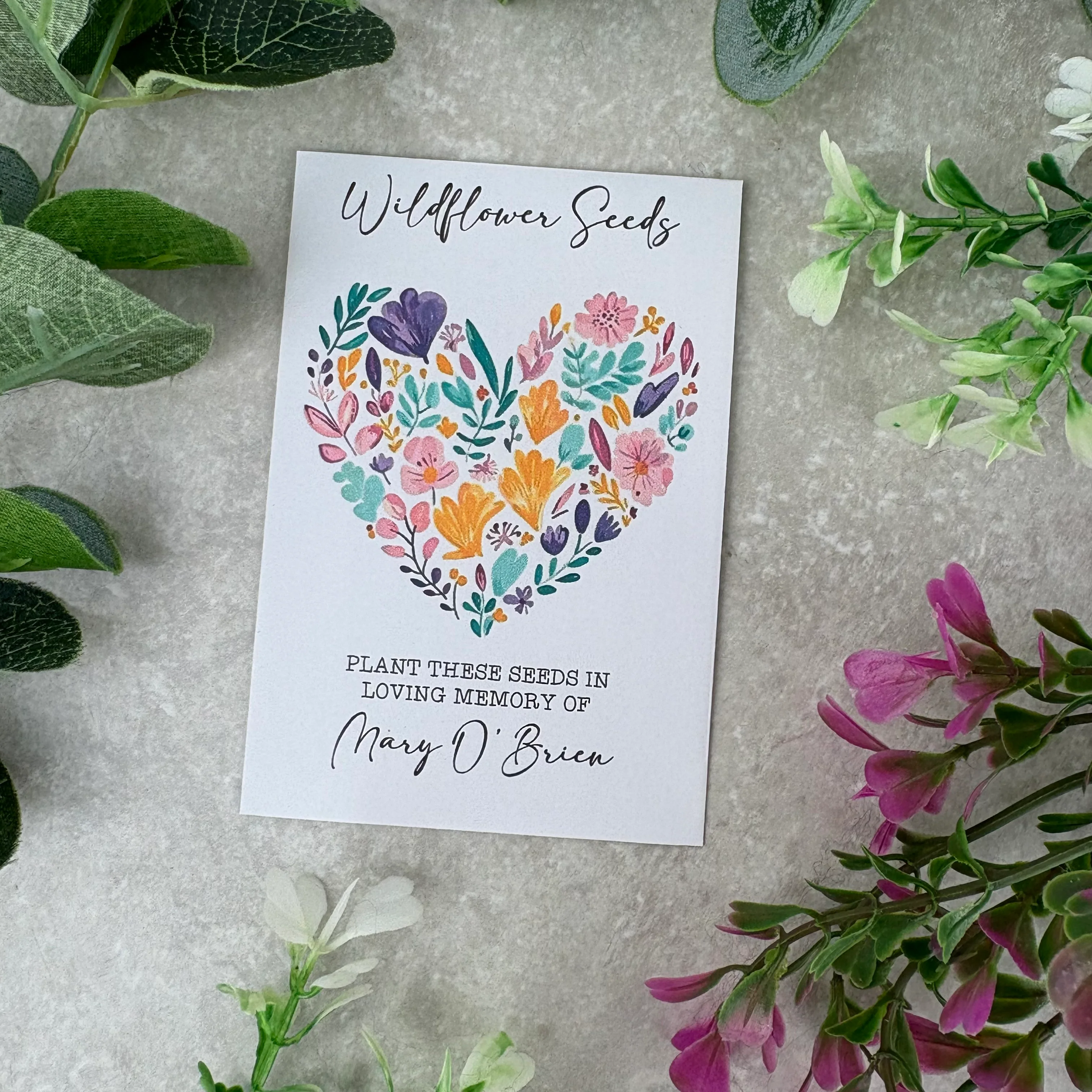 Personalised Funeral Wildflower Seed Packets - Image 2