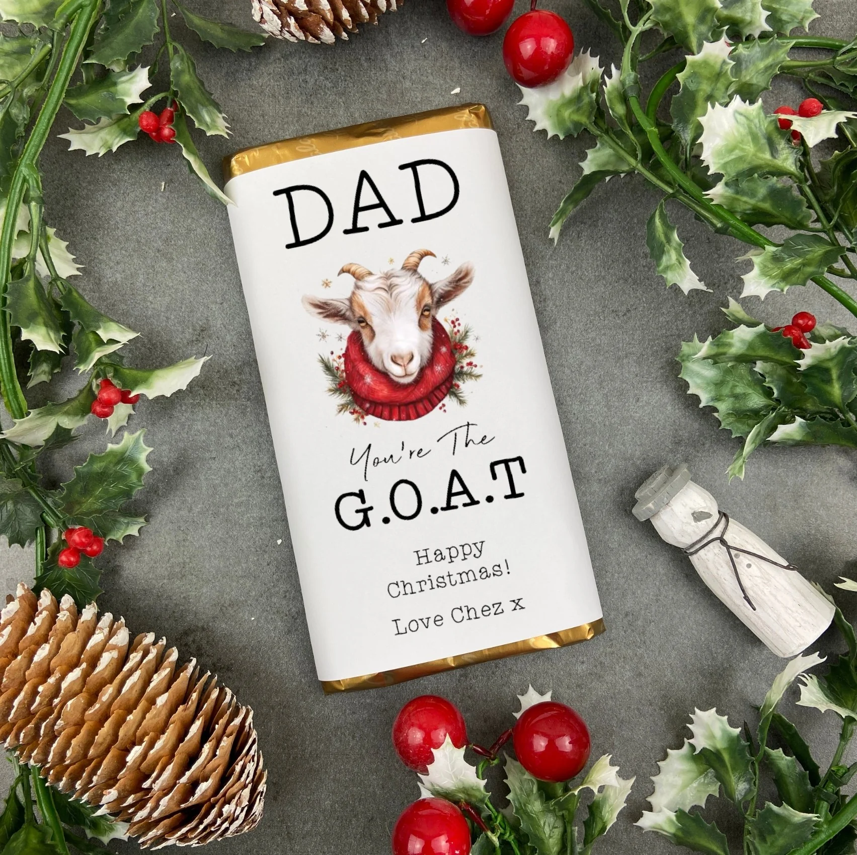 Personalised G.O.A.T Chocolate Bar