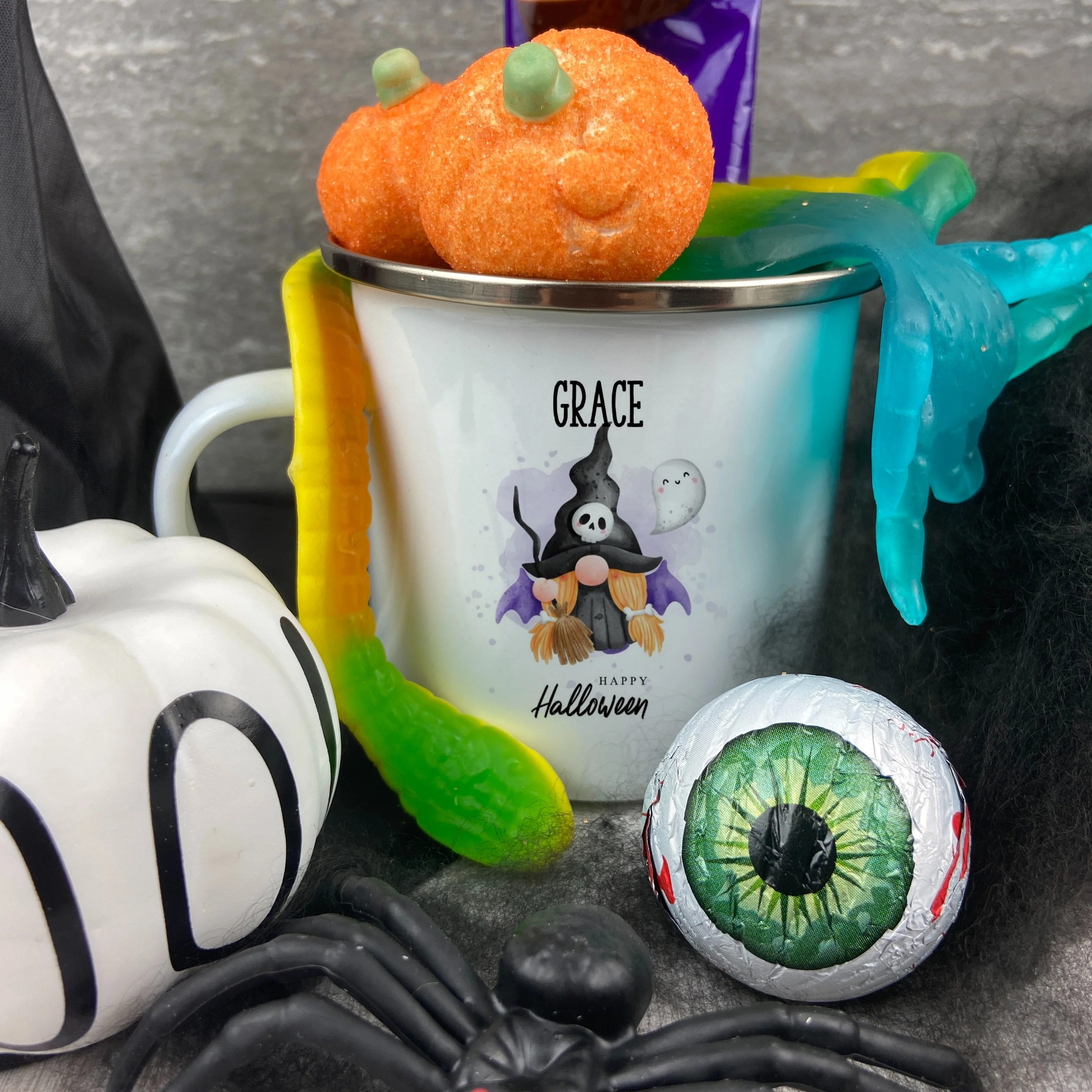 Personalised Gnome Enamel Mug - Image 2
