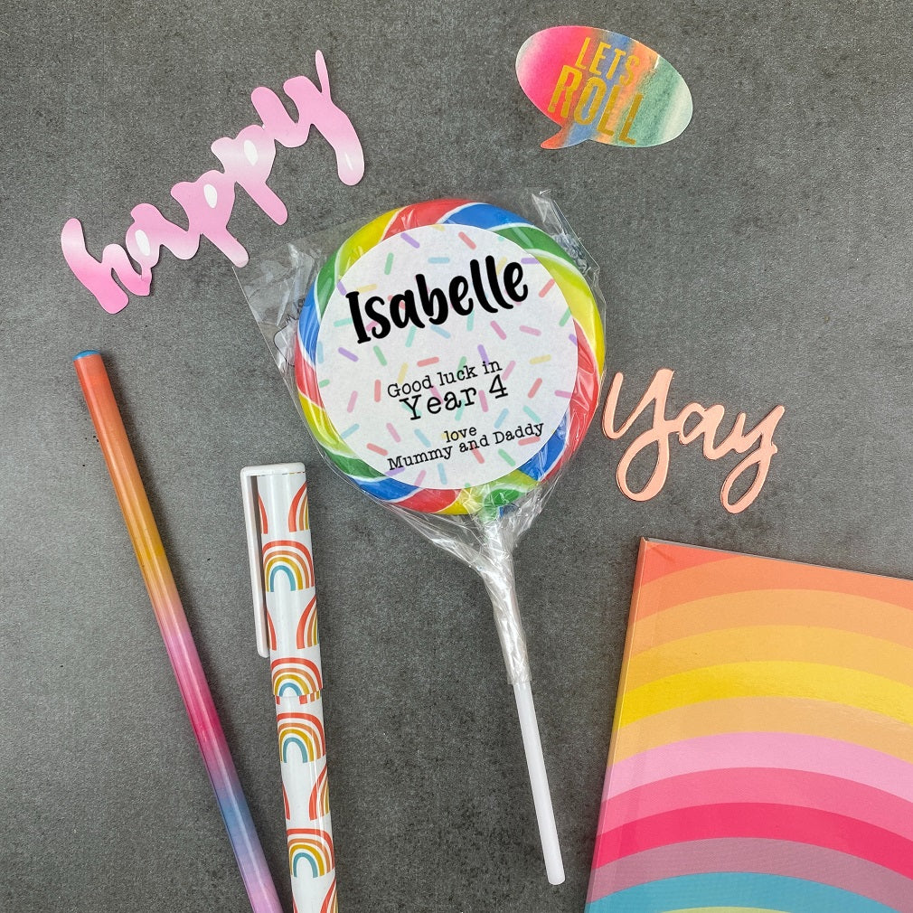 Personalised Good Luck In School Year Giant Lollipop - Image 2