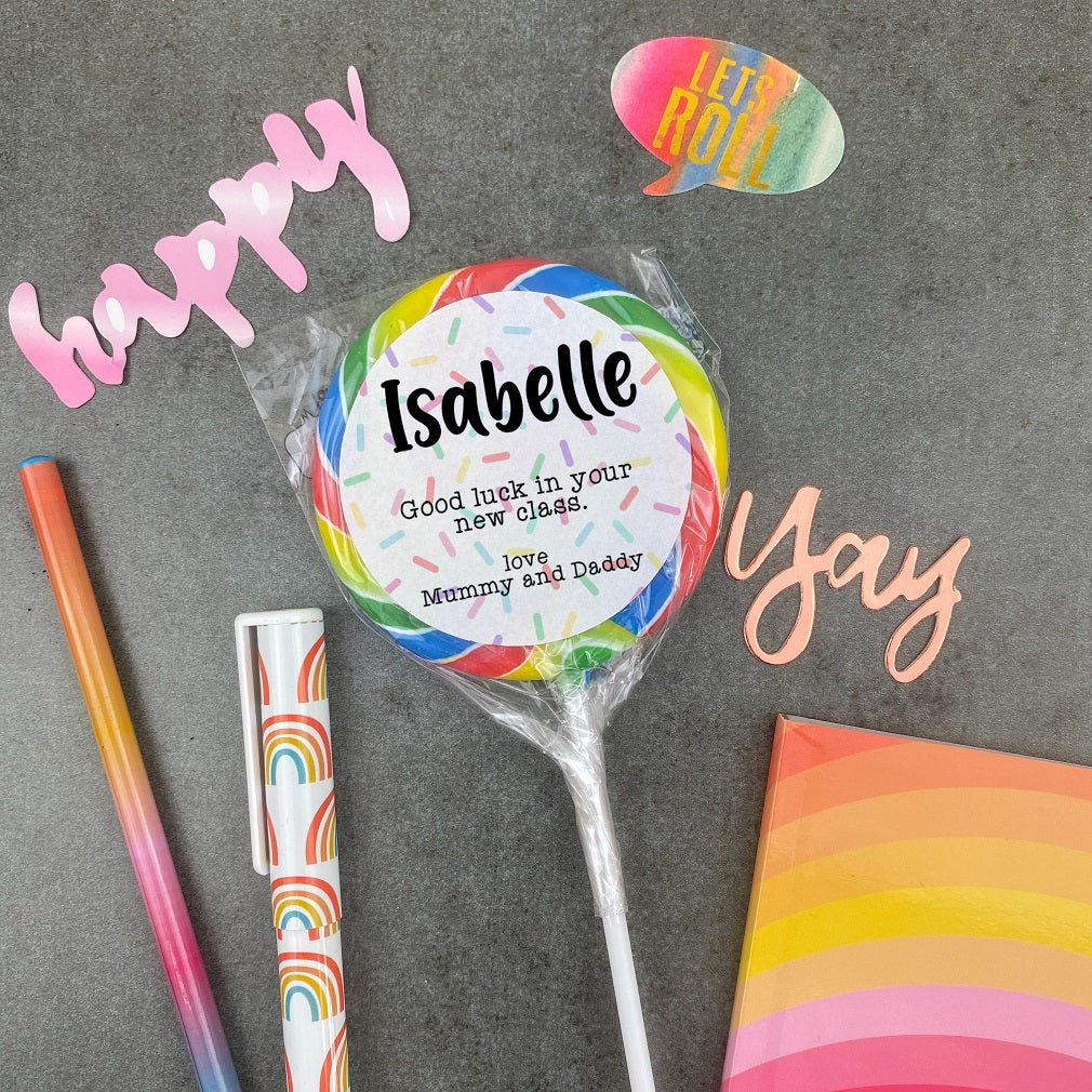 Personalised Good Luck In Your New Class Giant Lollipop - Image 2