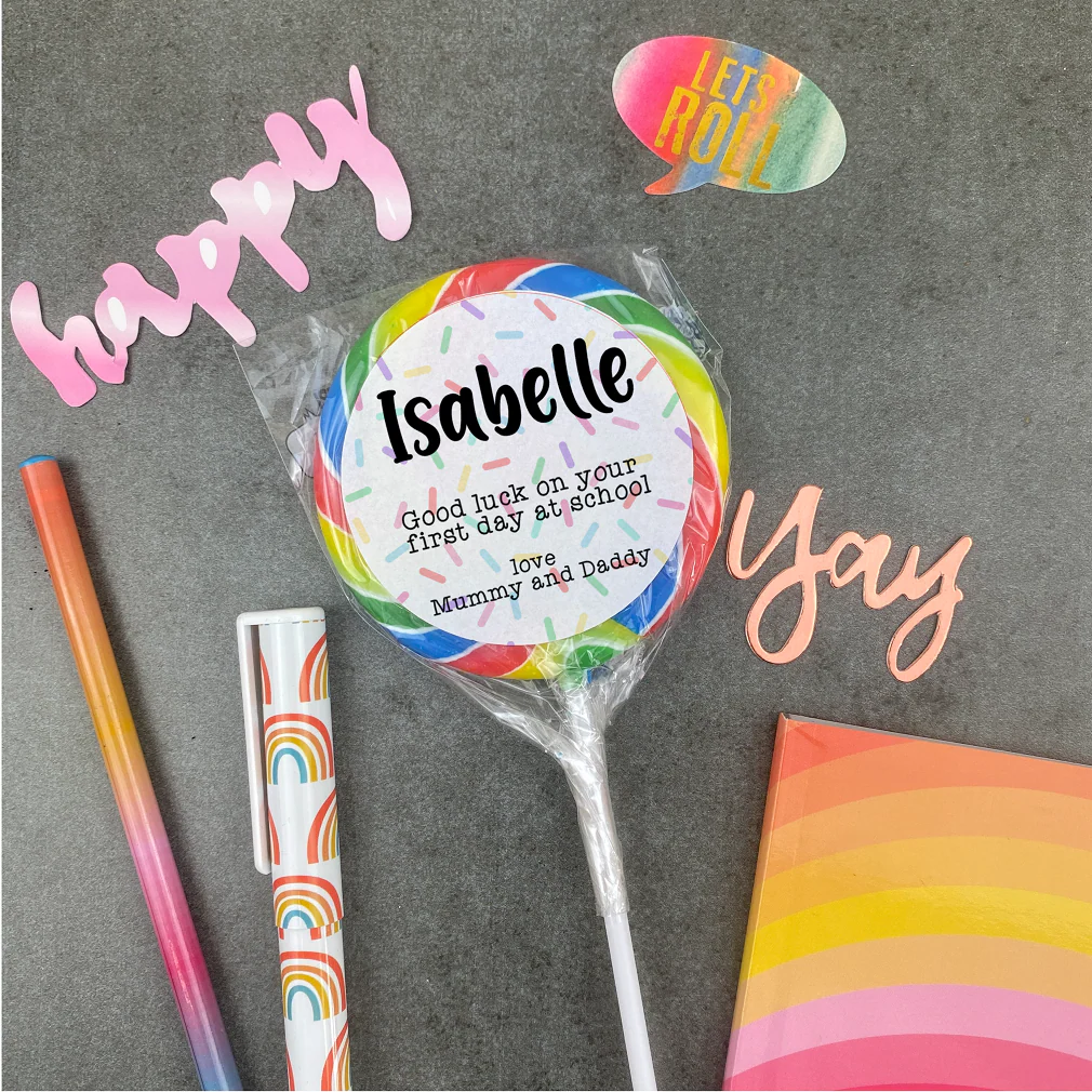 Personalised Good Luck On Your First Day In School Giant Lollipop