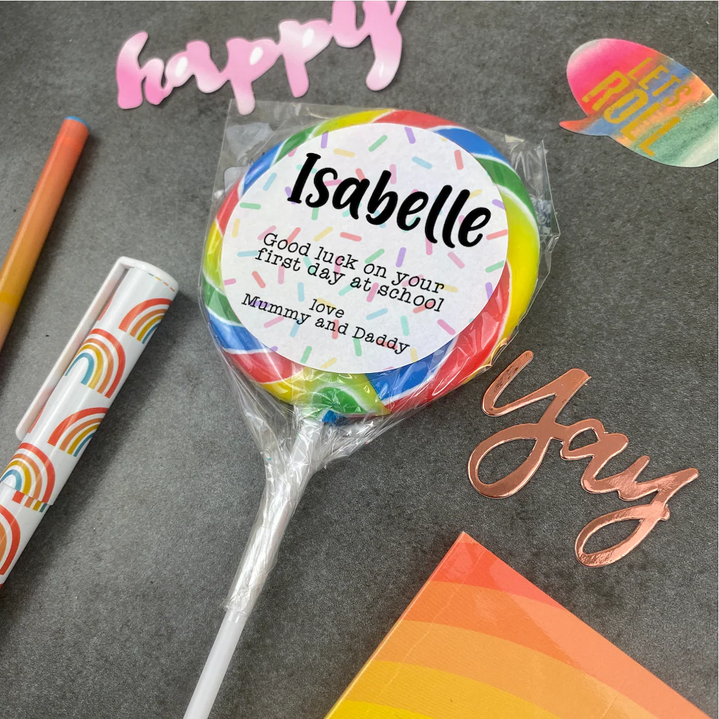Personalised Good Luck On Your First Day In School Giant Lollipop - Image 2