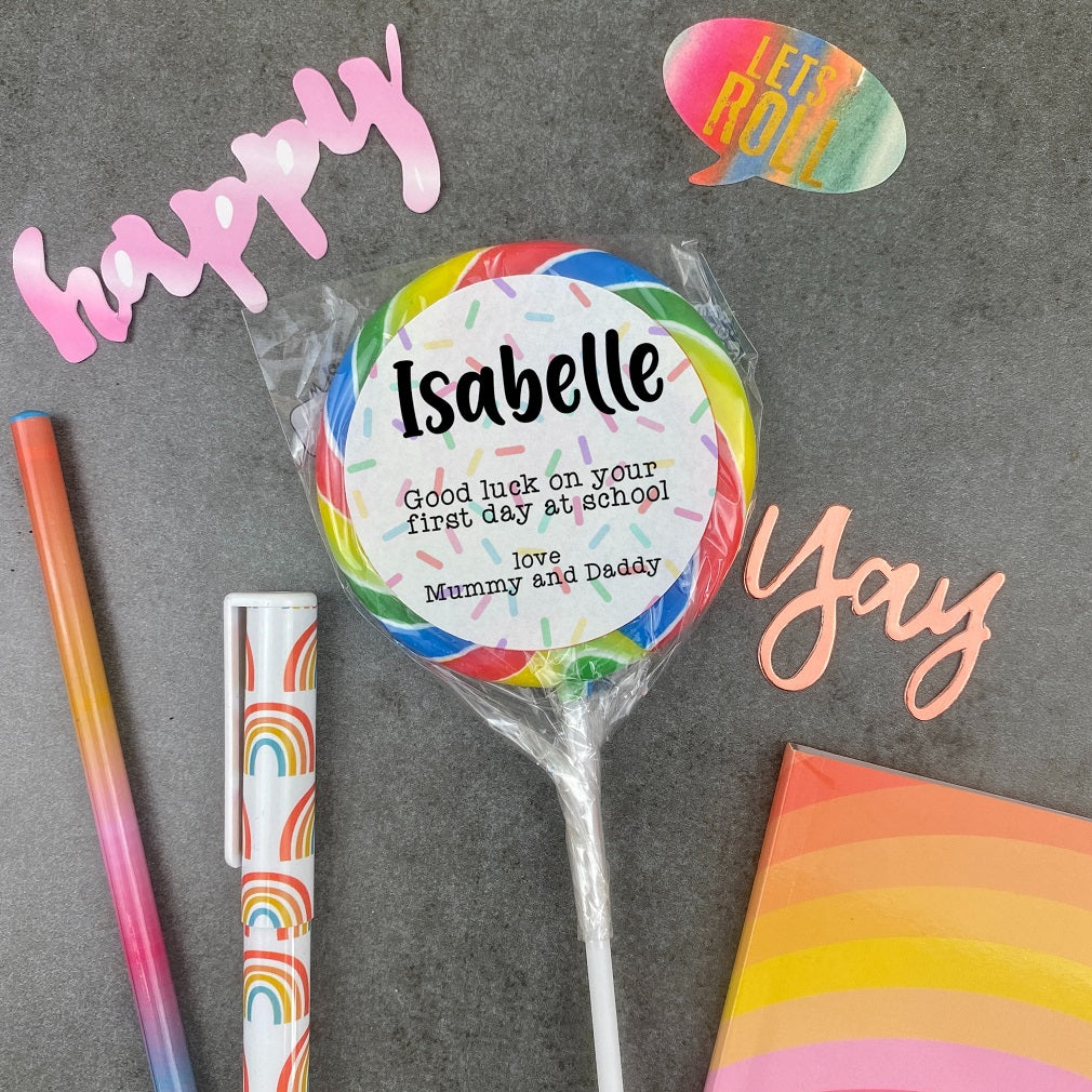 Personalised Good Luck On Your First Day In School Giant Lollipop - Image 4