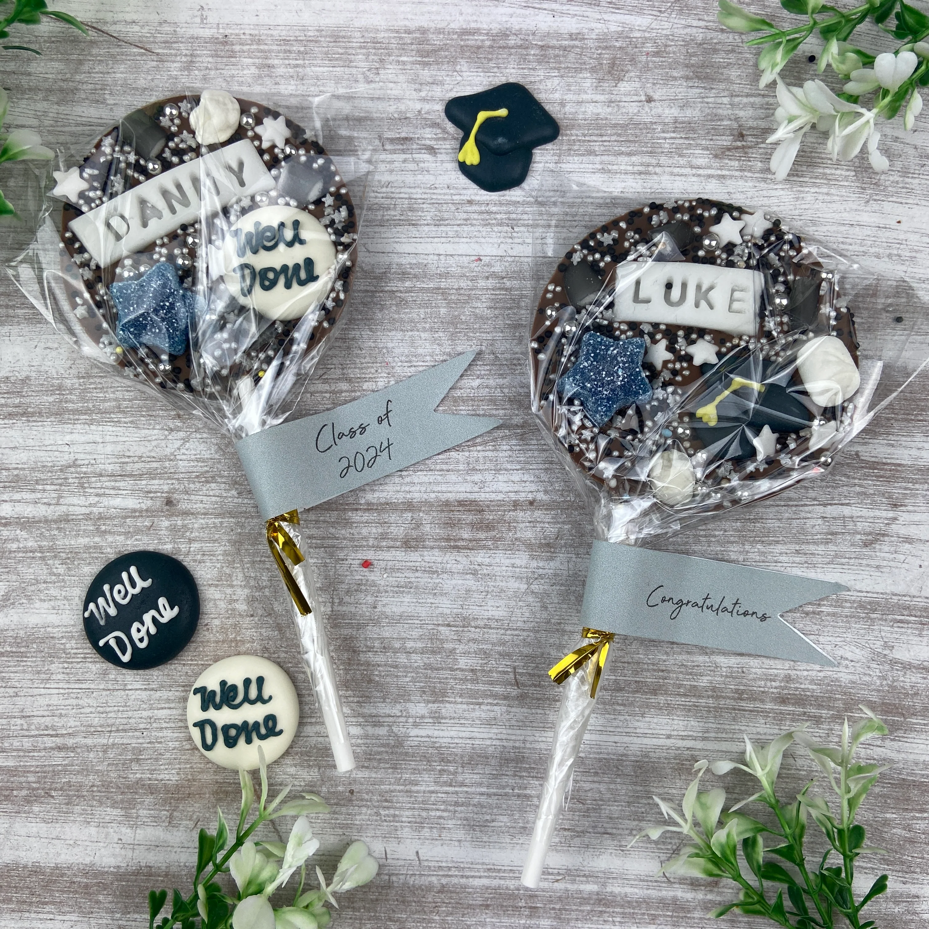 Personalised Graduation Belgian Chocolate Lollipop - Image 5