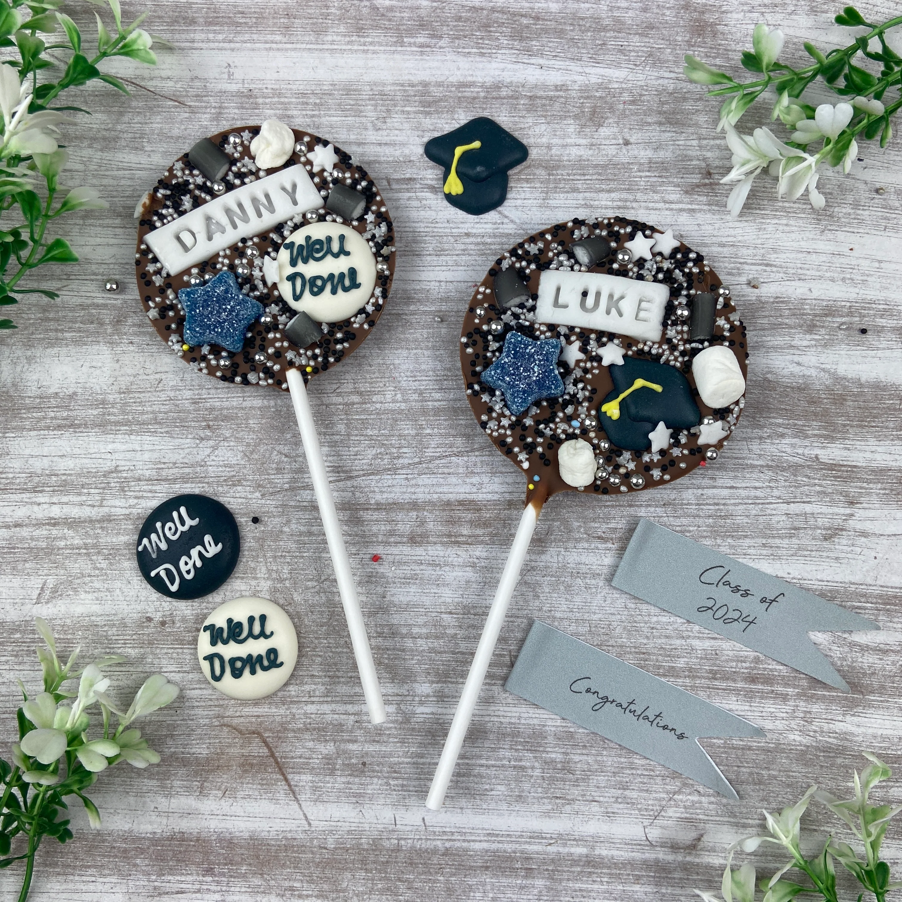 Personalised Graduation Belgian Chocolate Lollipop - Image 8