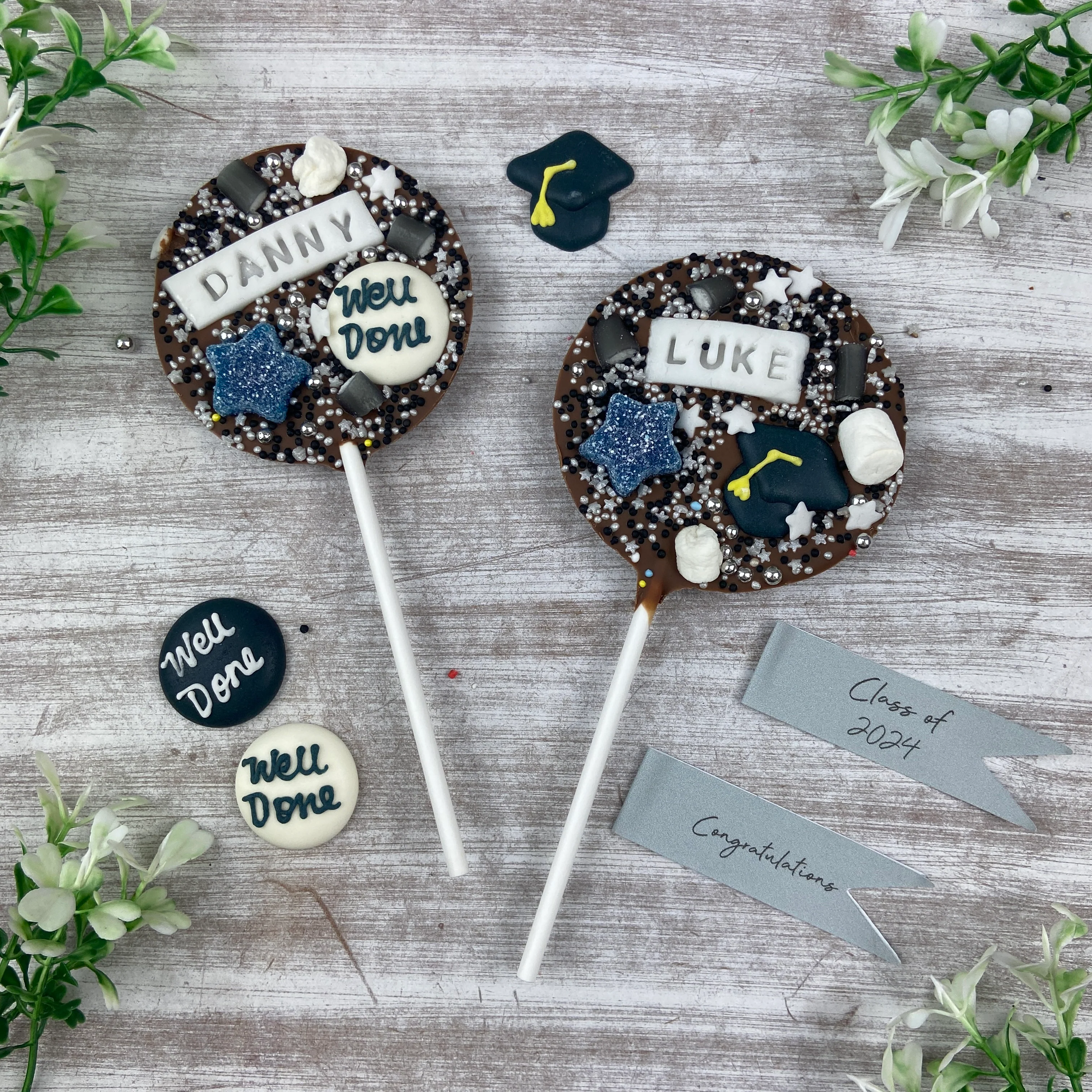 Personalised Graduation Belgian Chocolate Lollipop - Image 9