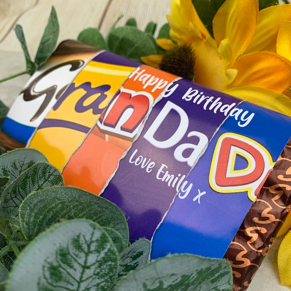 Personalised Grandad Birthday Chocolate Bar - Image 6