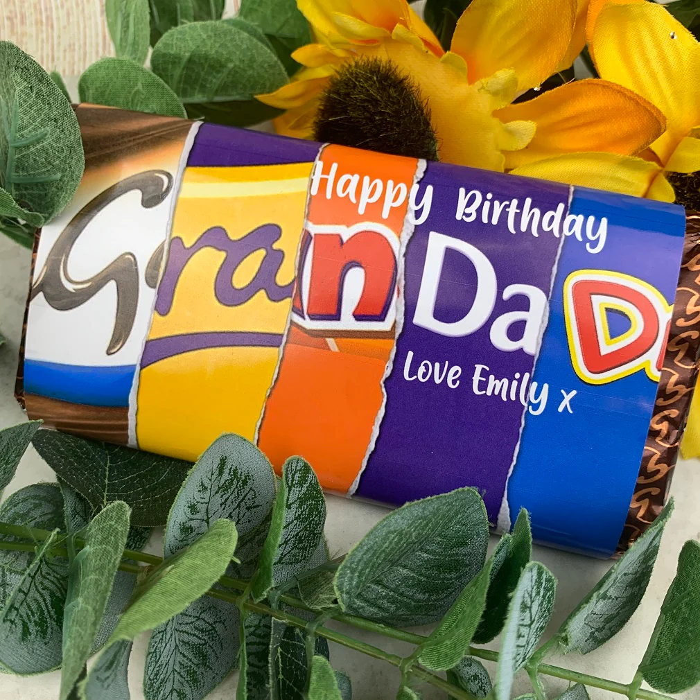 Personalised Grandad Birthday Chocolate Bar - Image 7