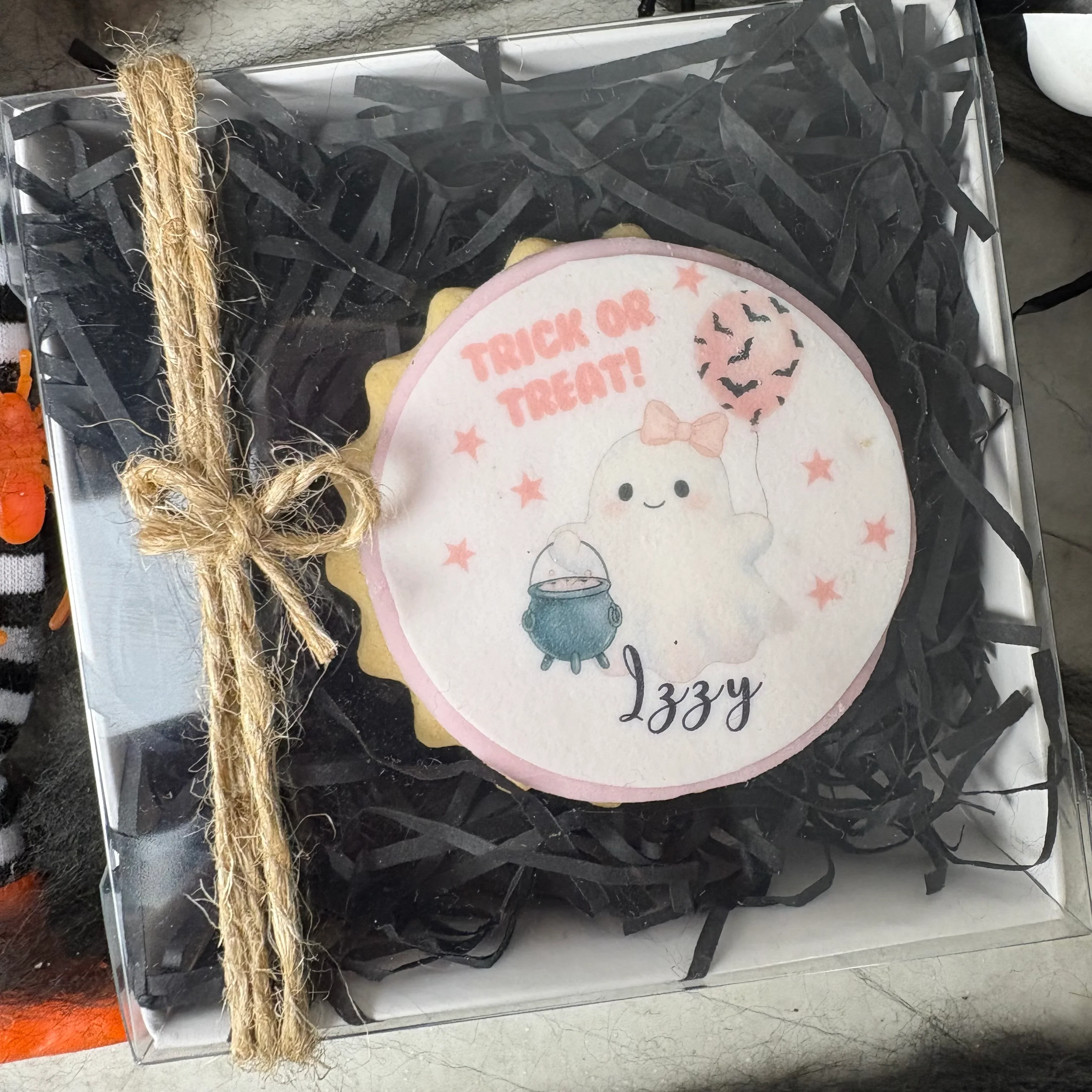 Personalised Halloween Ghost Biscuit - Image 7
