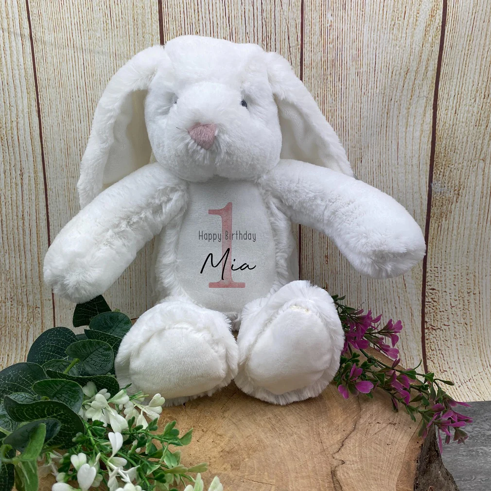 Personalised 'Happy Birthday' White Bear Soft Toy - Image 30