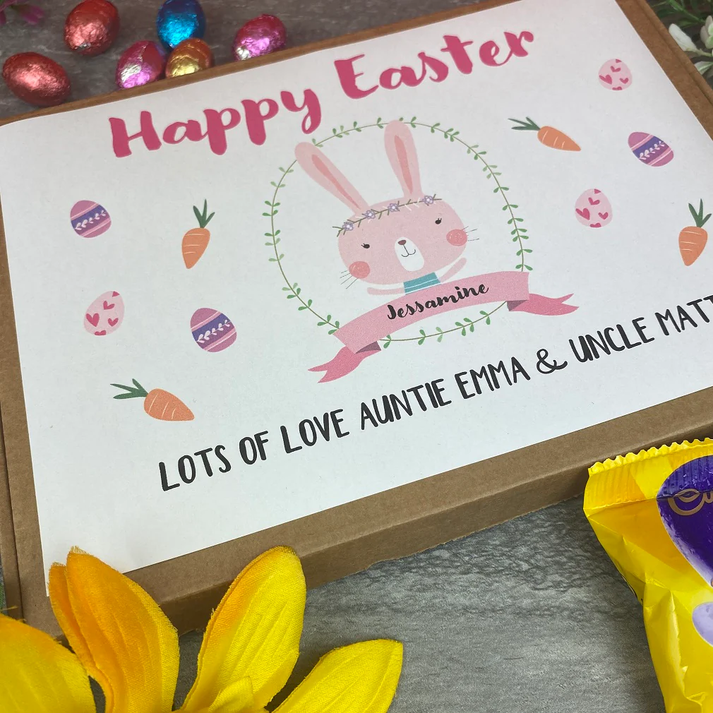 Personalised Happy Easter Chocolate Treat Box - Image 10