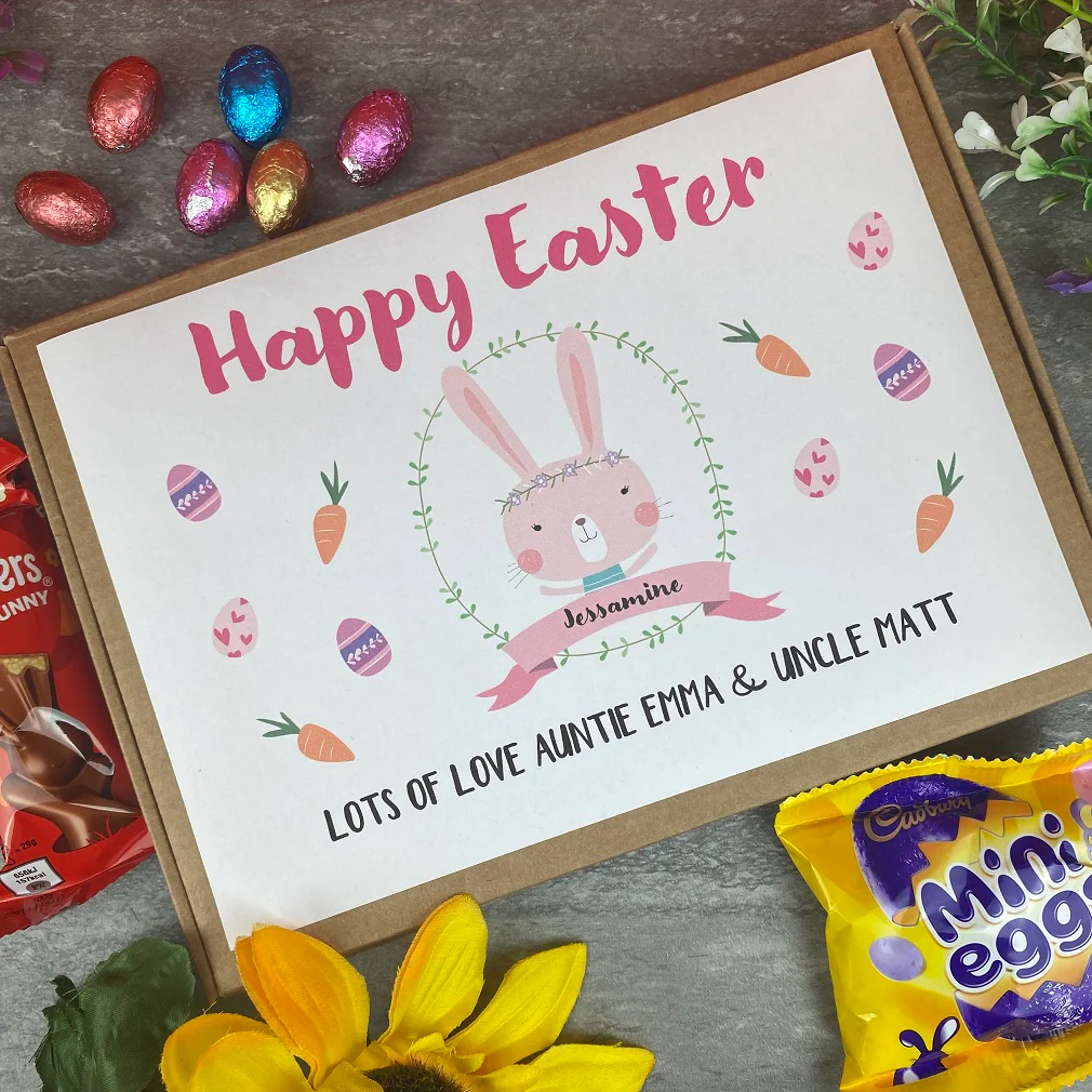 Personalised Happy Easter Chocolate Treat Box - Image 5